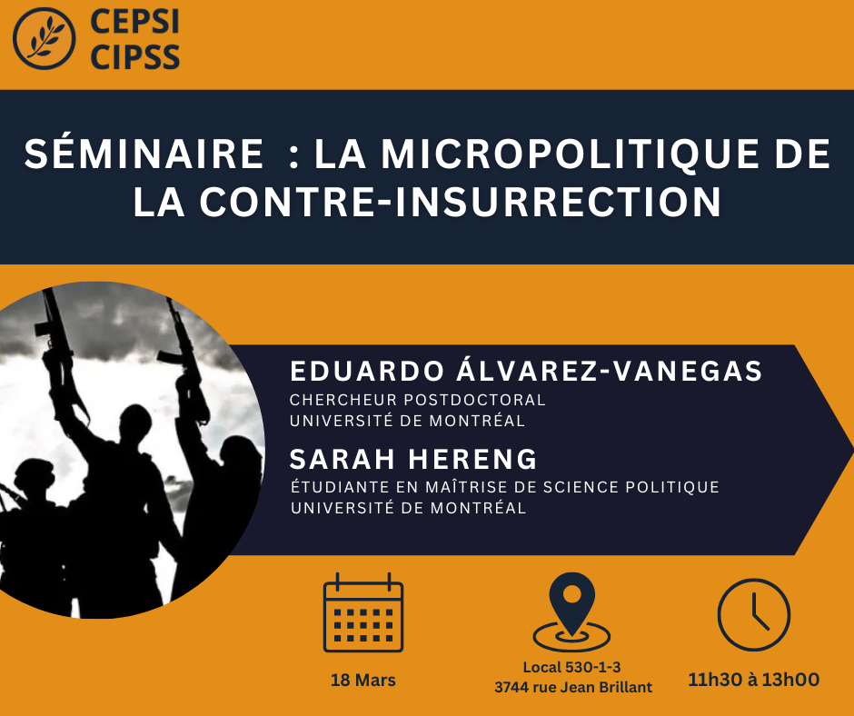 Séminaire - La micropolitique de la contre-insurrection