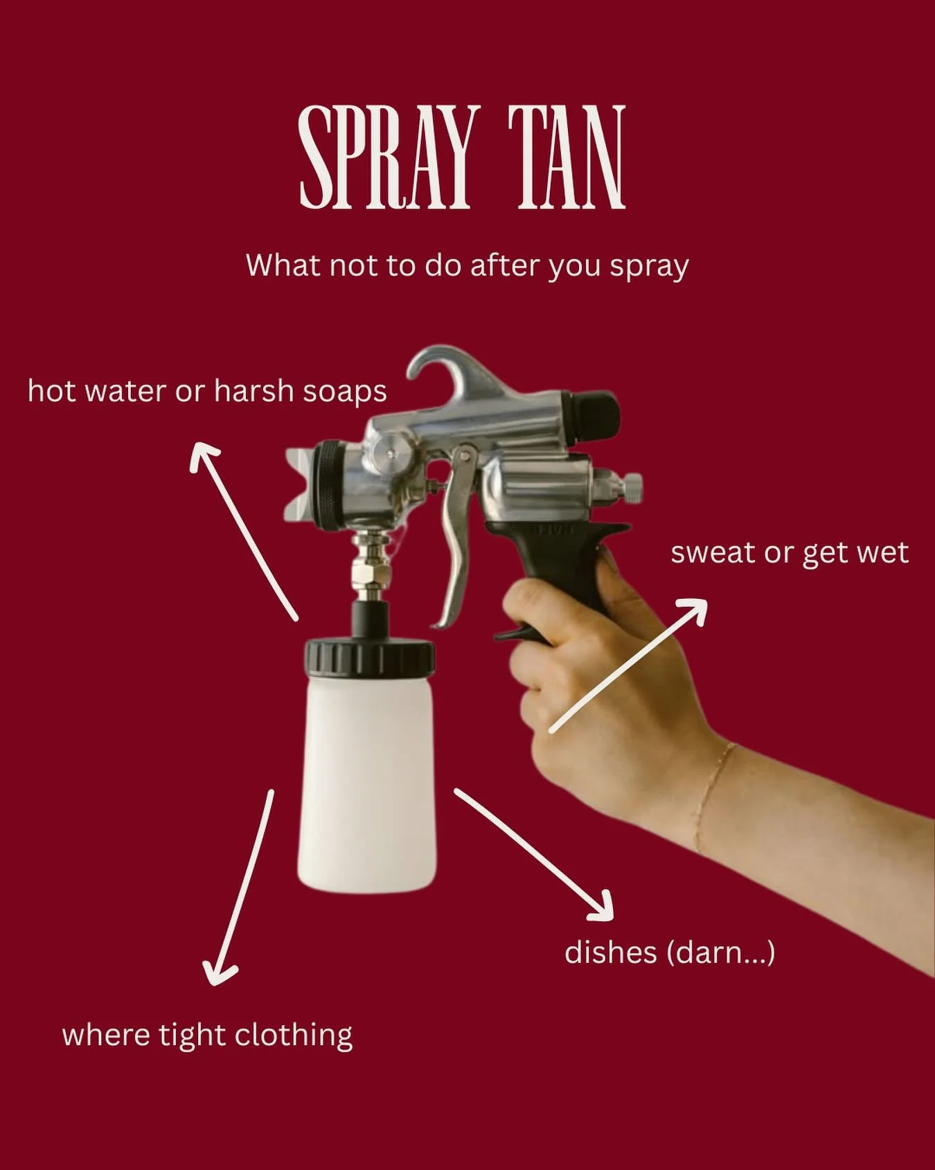 We just want your glow to look its very best babe💕
Save this for later and then go book your appointment! 

#MNSprayTan  #MinnesotaTan  #MinneapolisSprayTan  #TwinCitiesTan  #MNTanning  #MinnesotaGlow  #MidwestTan  #MNSunlessTan  #BronzedMN  #GlowMi