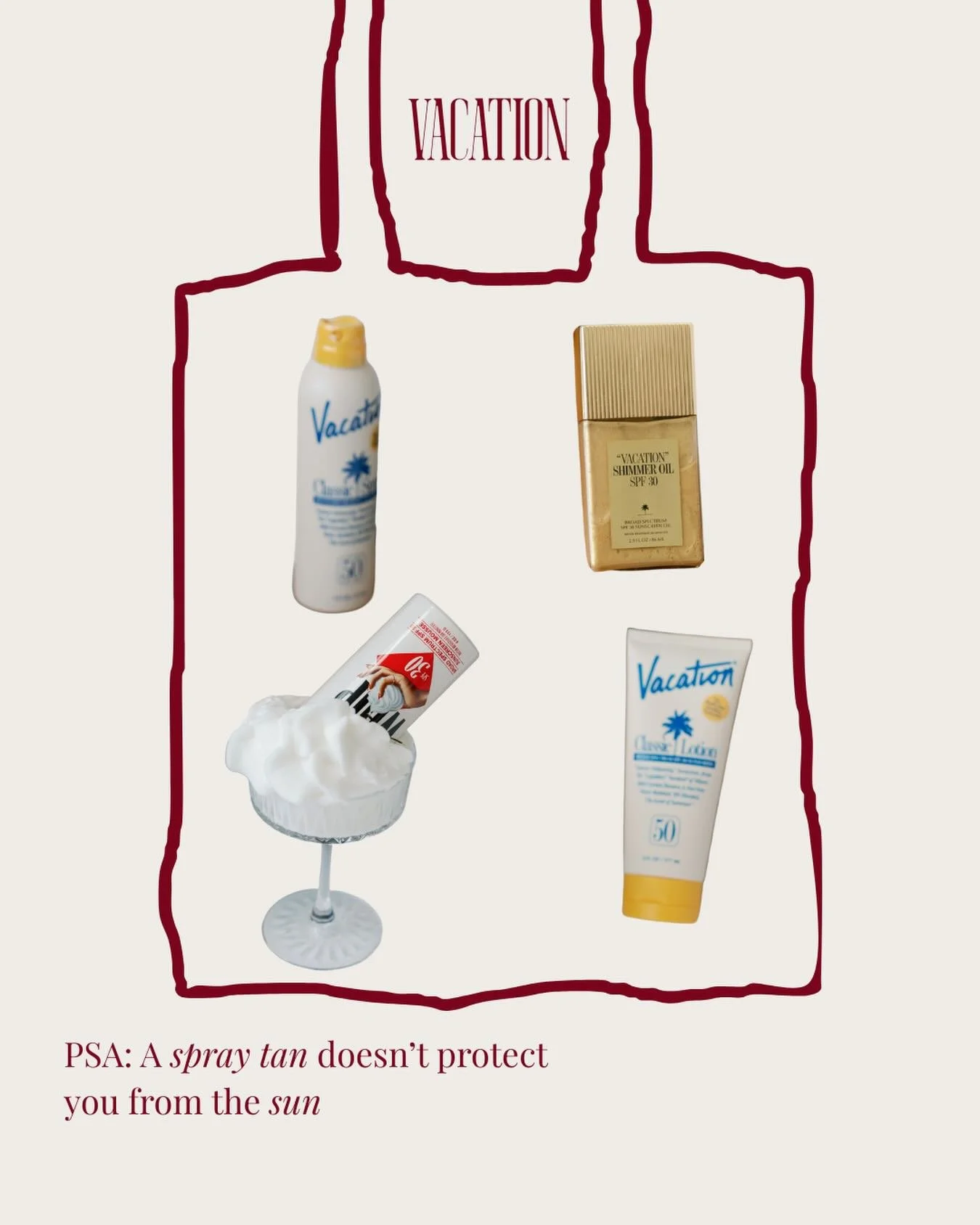 ❣️A SPRAY TAN DOES NOW PROTECT YOU FROM THE SUN! PLEASE WEAR YOUR SPF❣️

We carry the luxury Vacation brand! Make sure to check out the prducts at your next visit or you can order online! 

#MNSprayTan #MinnesotaTan #MinneapolisSprayTan #TwinCitiesTa