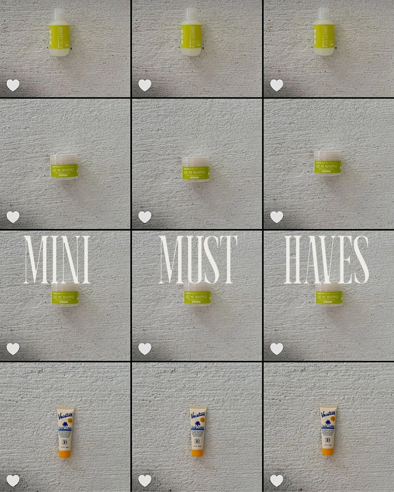 MINI MUST HAVES FOR VACAY + TRAVEL ✨

All your favorite products just in the cutest, carry-on friendly sizes.

Perfect for beach trips, long weekends, and last-minute getaways.
Grab yours at your next appointment or shop online &mdash; link in bio.

