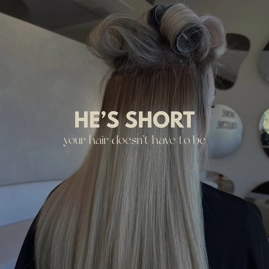 when he&rsquo;s 5&rsquo;7 but your hair is 24&rdquo; 👑

hair salon, independent salon, ibe extensions, blowout, chesterfield salon, chesterfield hair salon, blowout vibes, hair rollers, extension specialist
