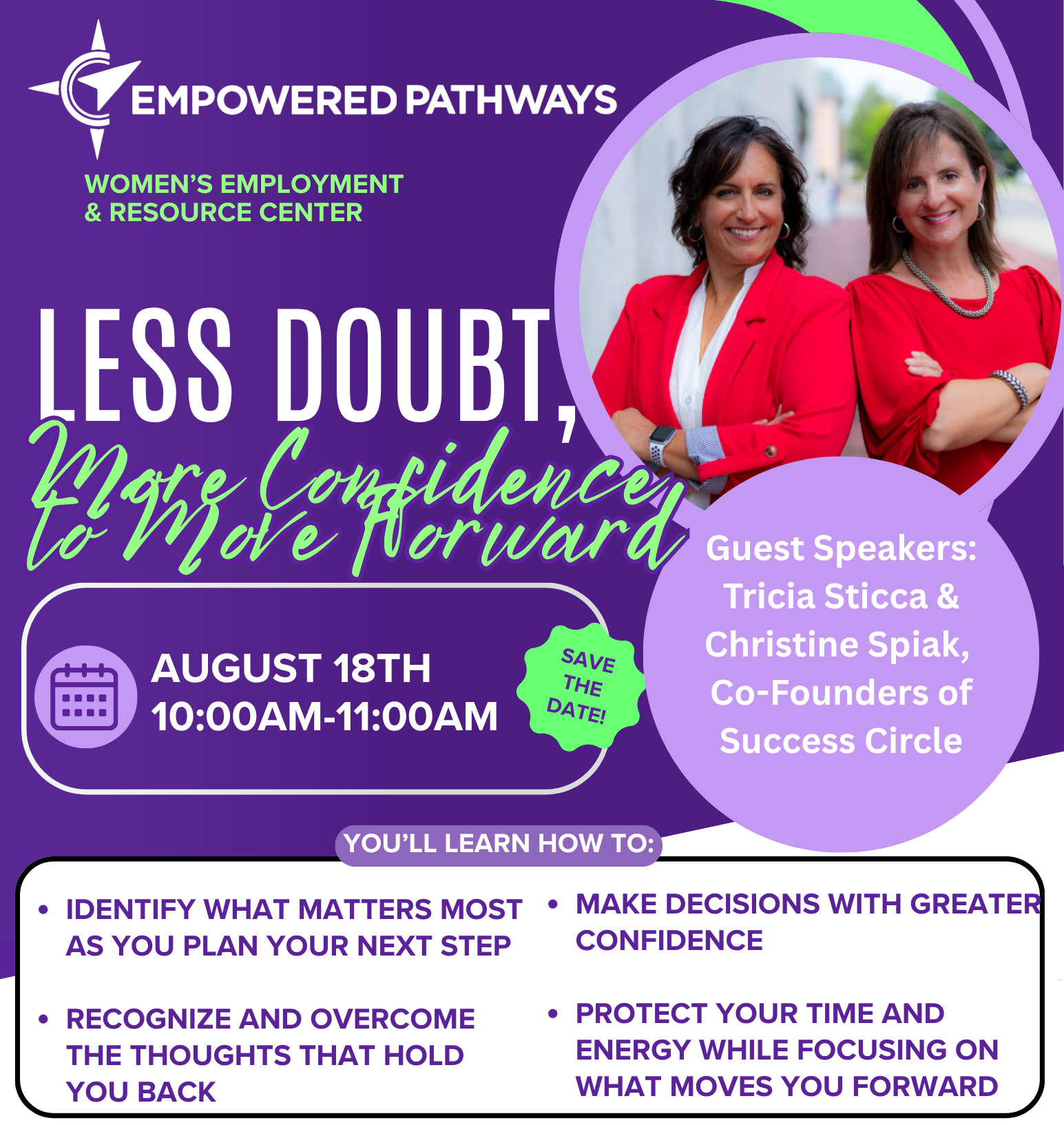 Empowered Pathways Workshop Featuring Success Circle