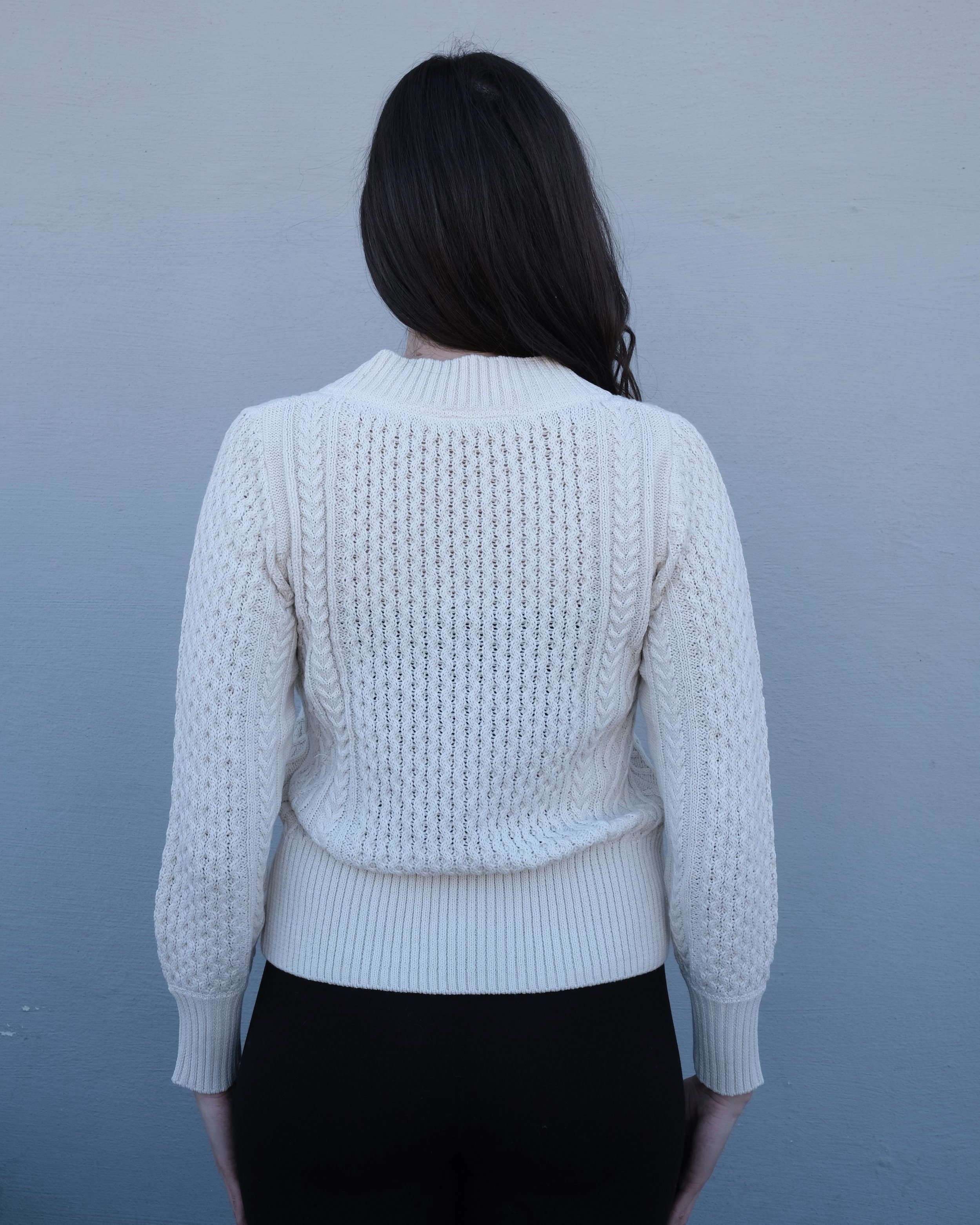 FOLDOVER V-NECK SWEATER WITH CABLE DETAILS. .jpg