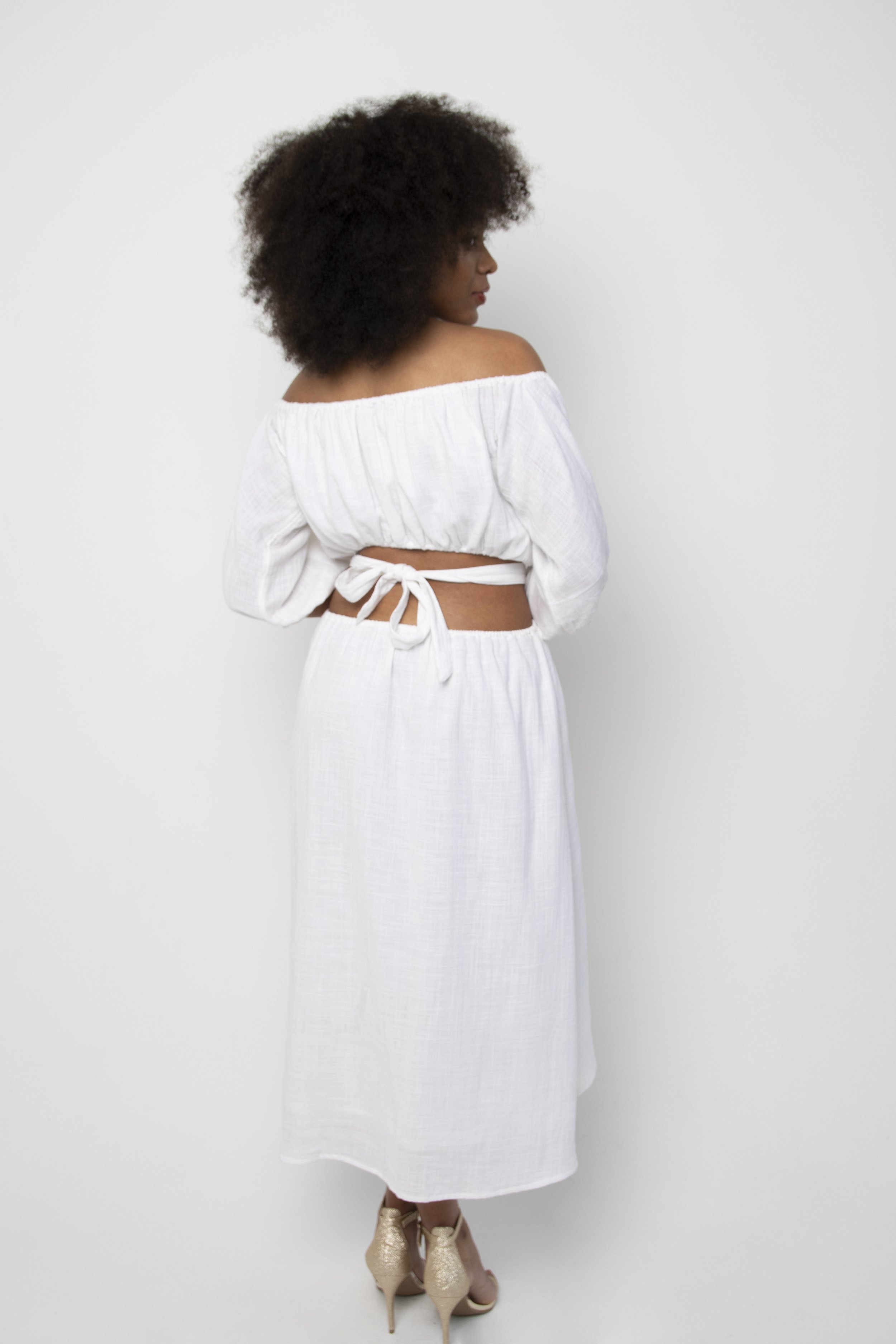 Peasant Style Dress With Cut Out Back .jpg