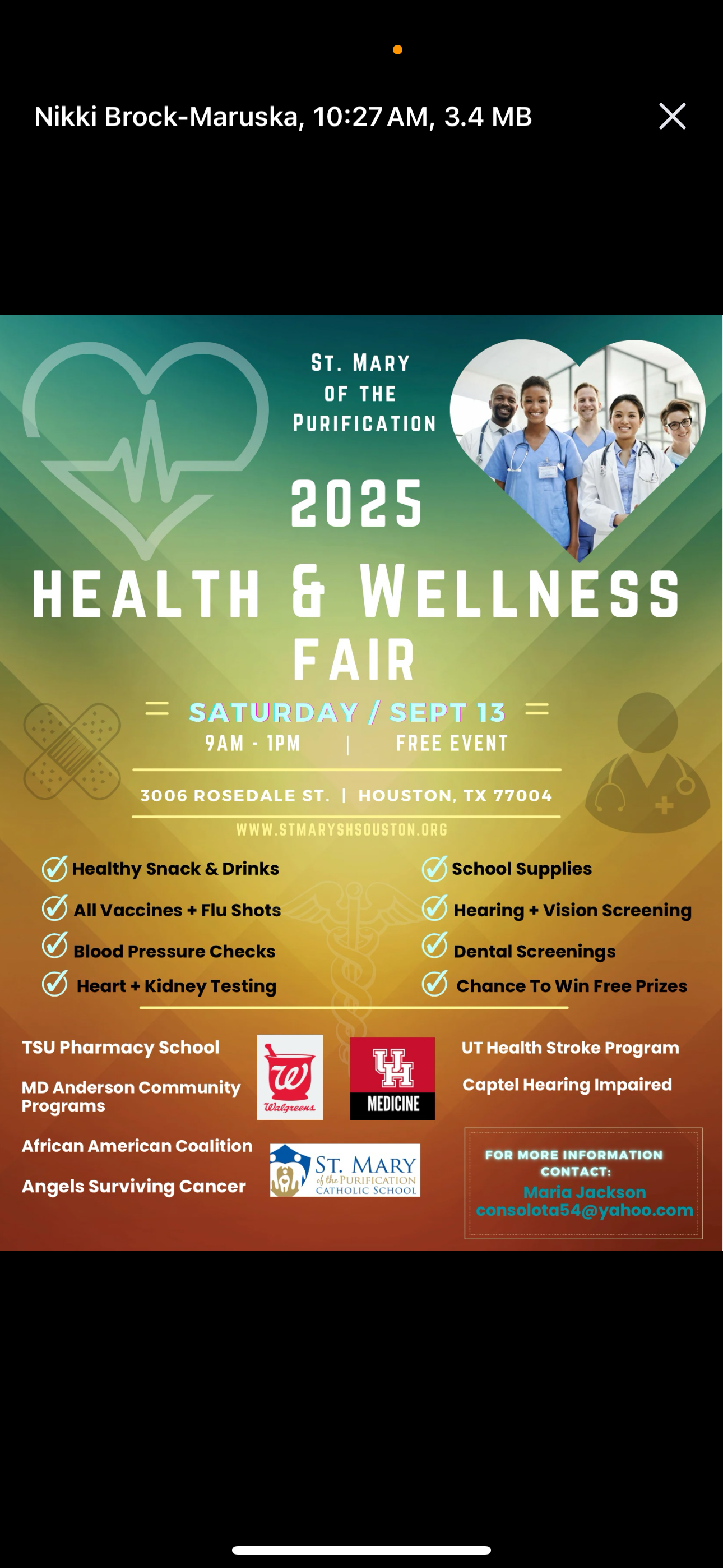 St. Mary’s Health Fair