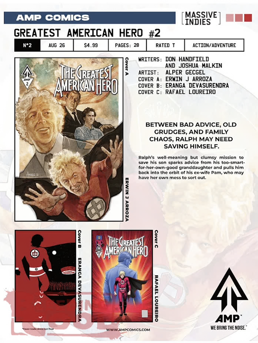 Greatest American Hero in AMP's August 2026 Solicits and Solicitations