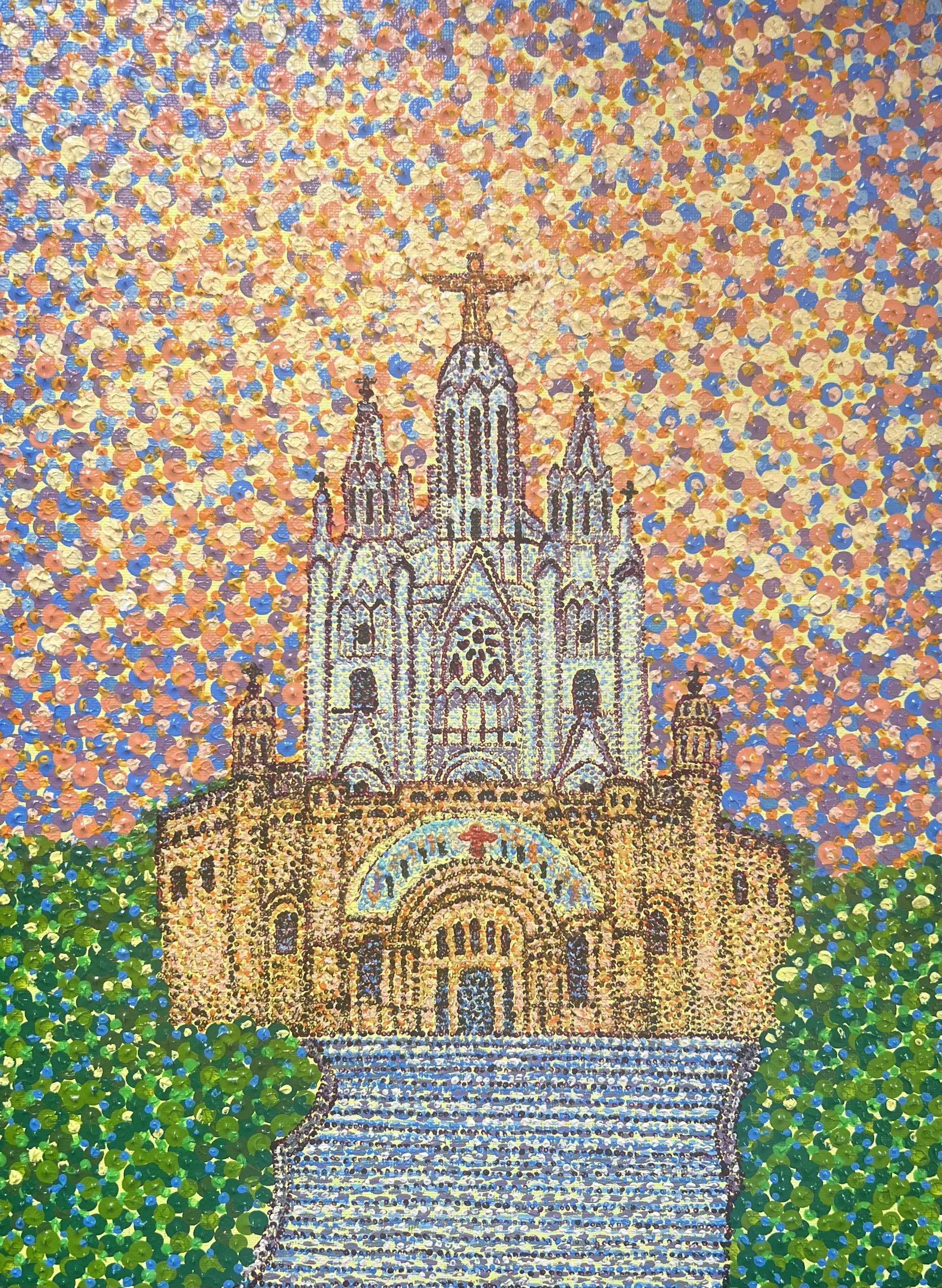 Temple of the Sacred Heart of Jesus (Tibidabo, Barcelona) - 12x16