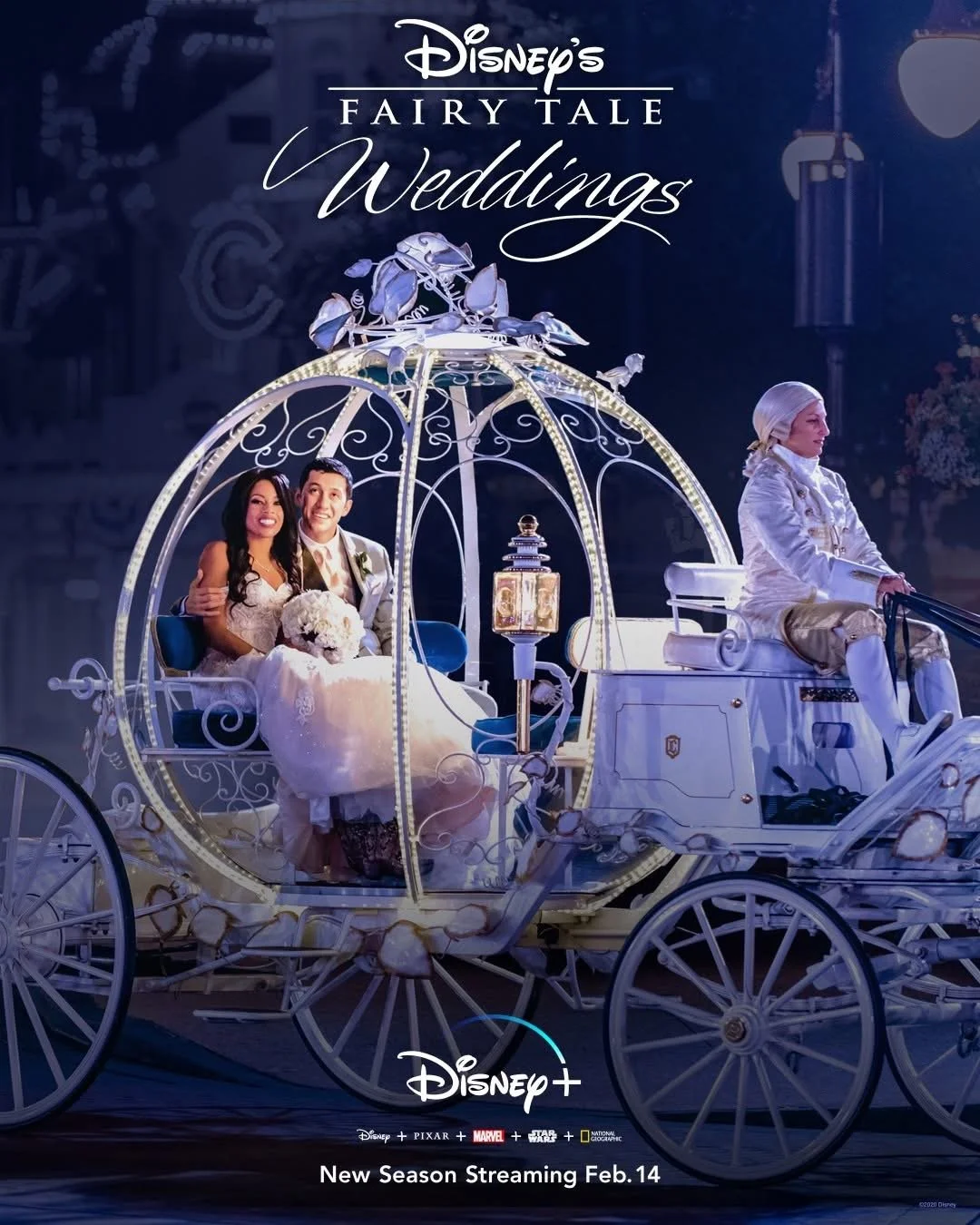 
Disney Fairy Tale Weddings is a performance driven variety series featuring engagements, weddings, honeymoons at stunning Disney destinations all over the world. Shot at international and domestic locales including Disney parks, Disney Cruise ships,