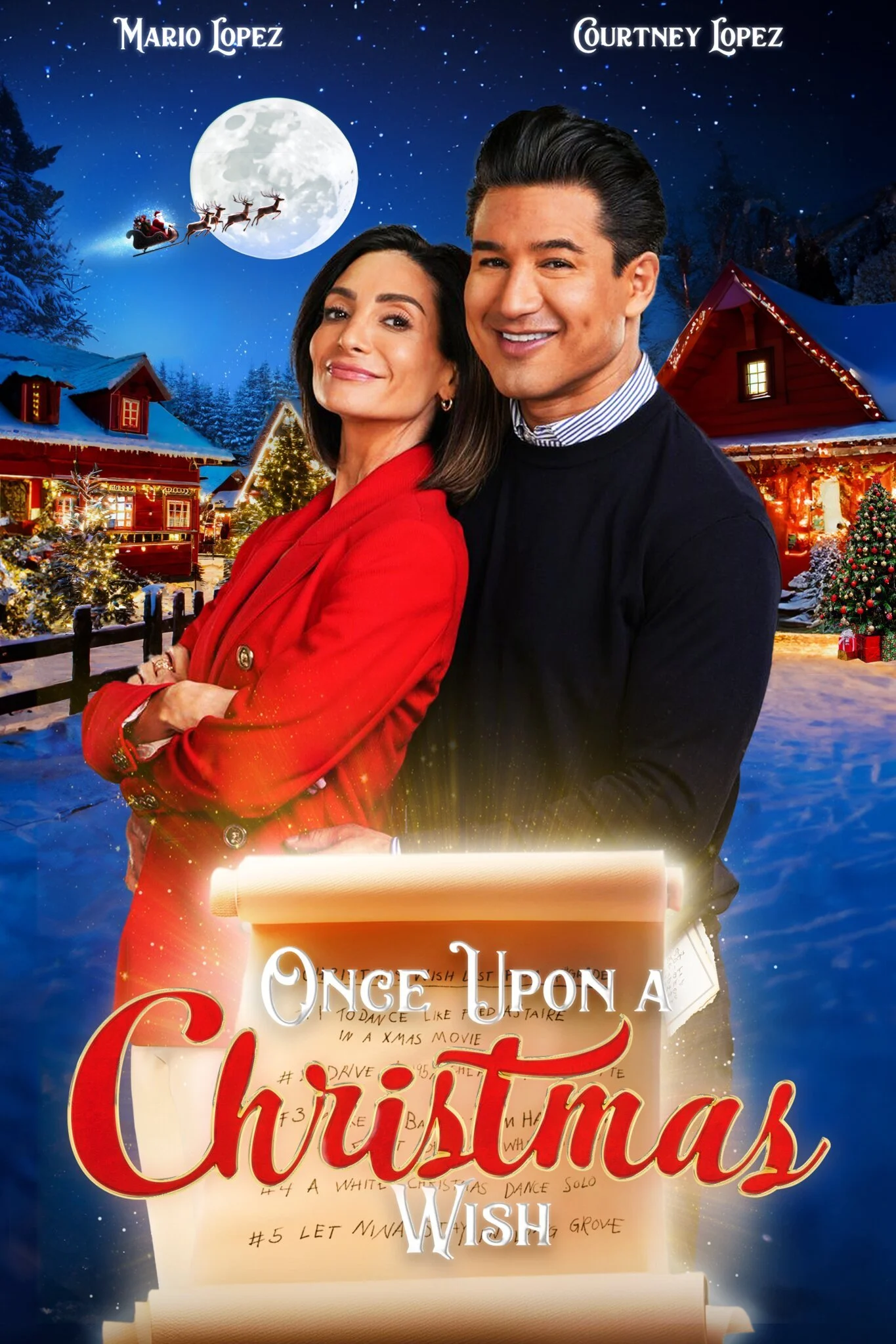Mario Lopez and Courtney Lopez star alongside newcomer Dominic Lopez in a romantic comedy in which childhood Christmas lists magically come true. Written and directed by Brian Herzlinger. 