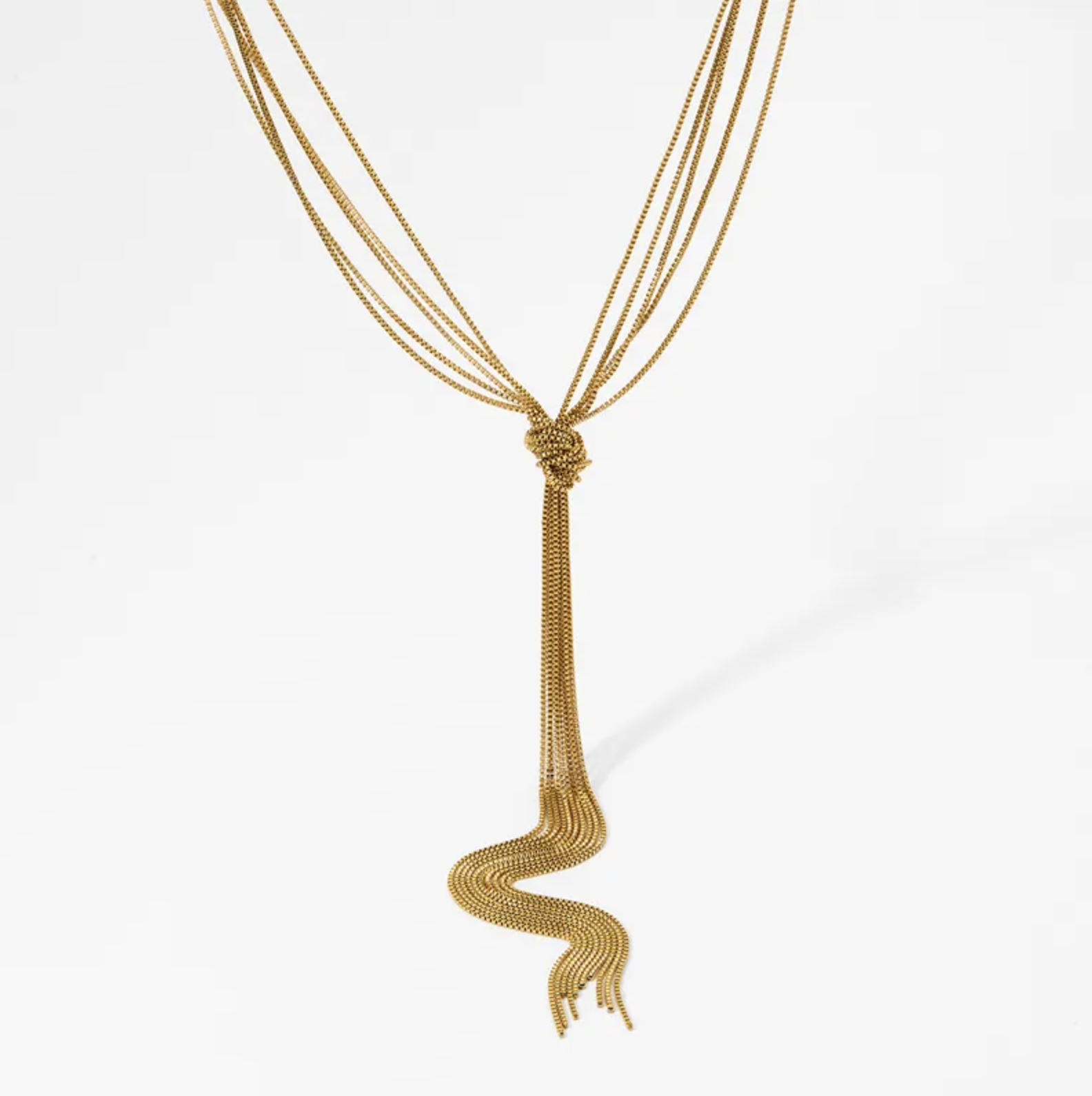 Gold Modern Style Sweater Chain