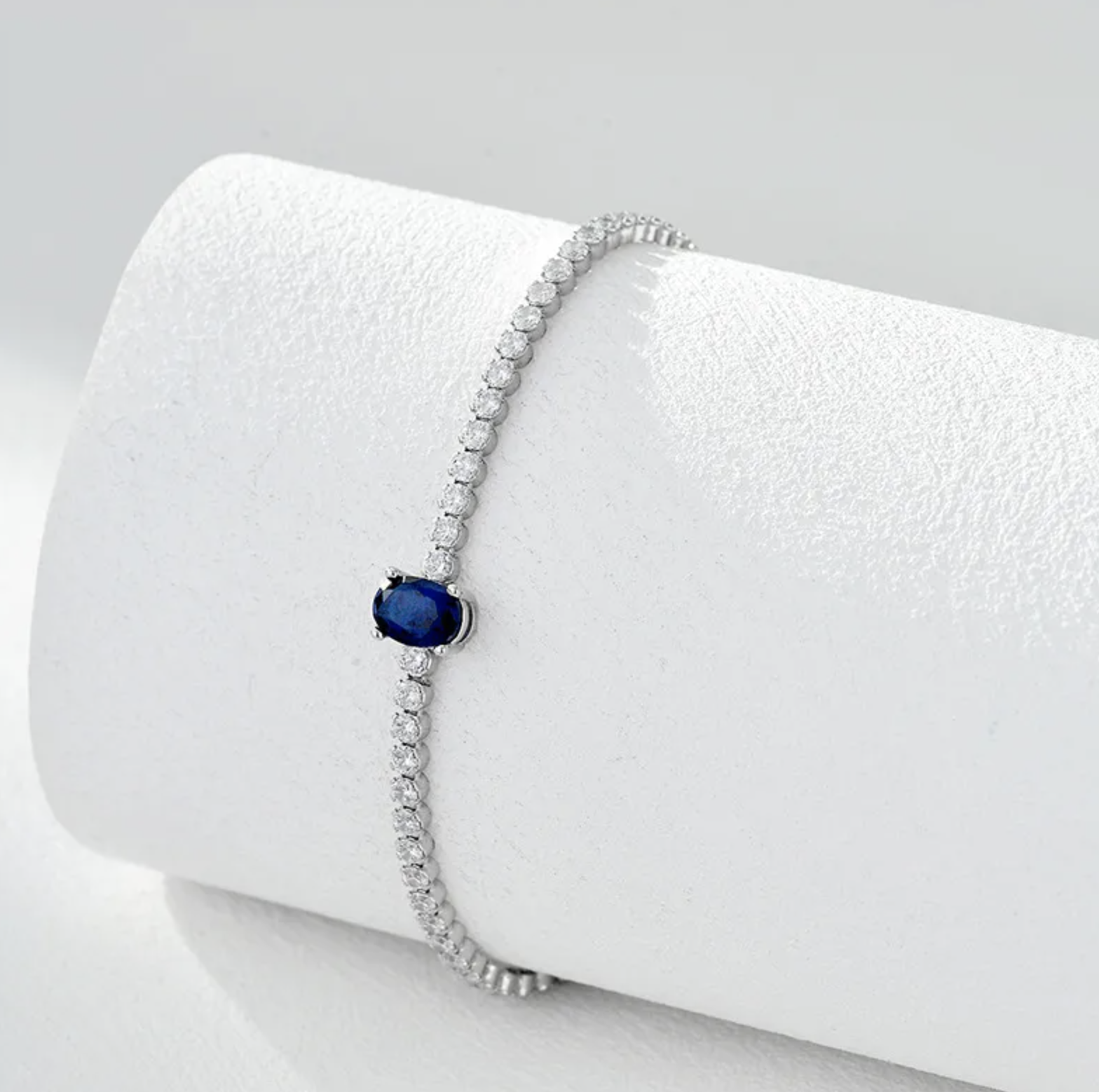 Blue Gem Zircon Tennis Bracelet