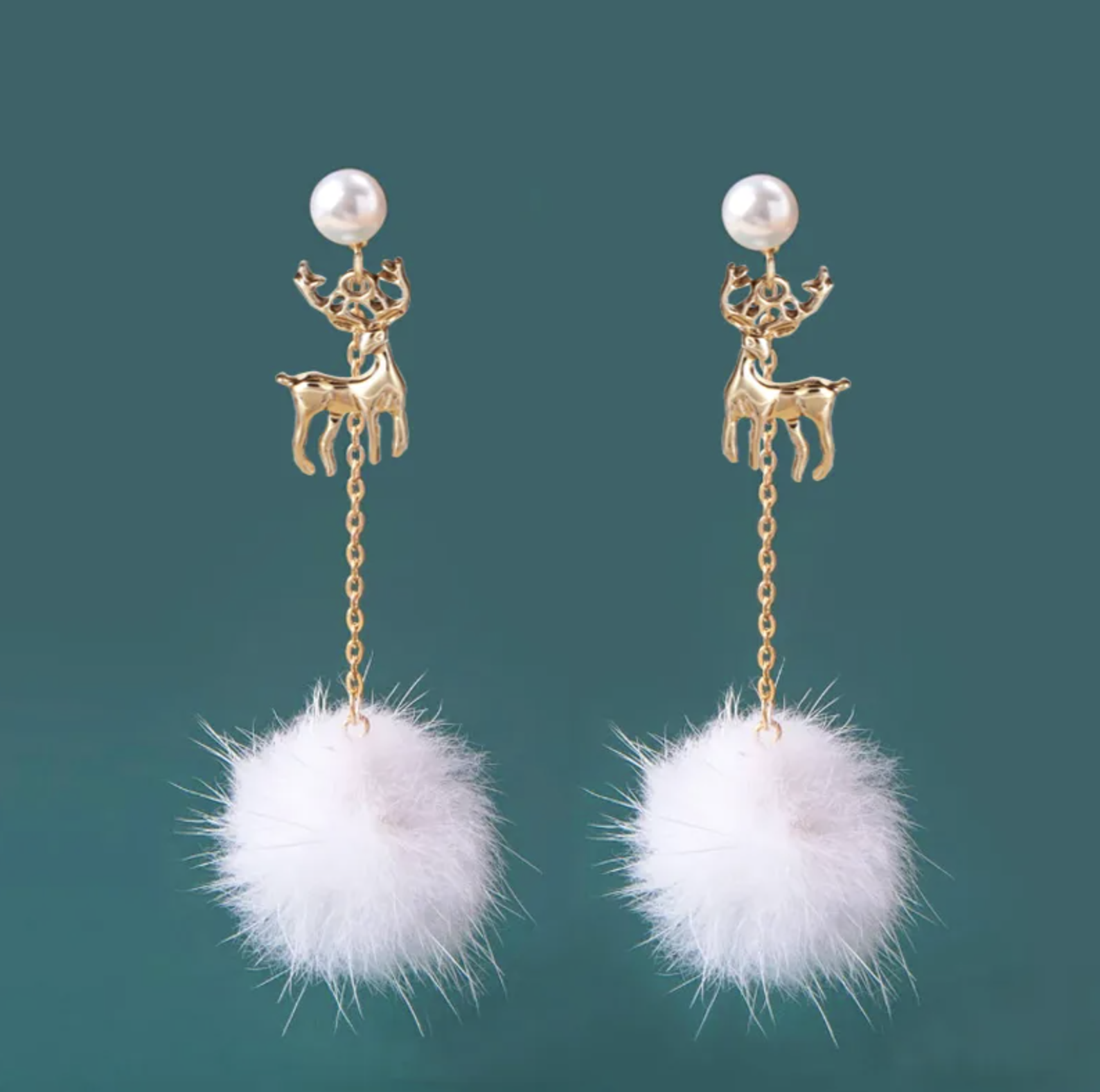 Cute Christmas Reindeer Earrings