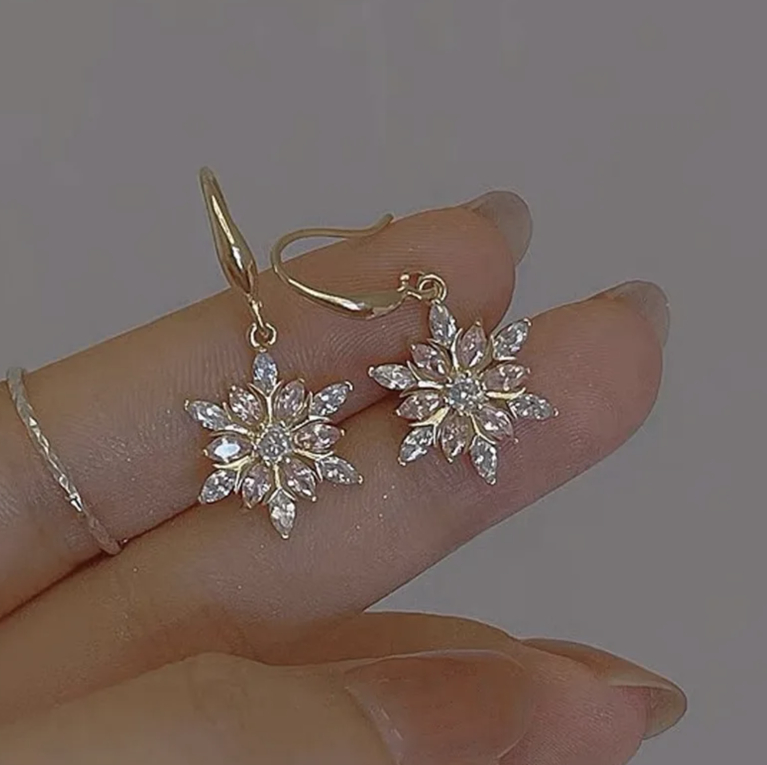 Vintage Snowflake Earrings