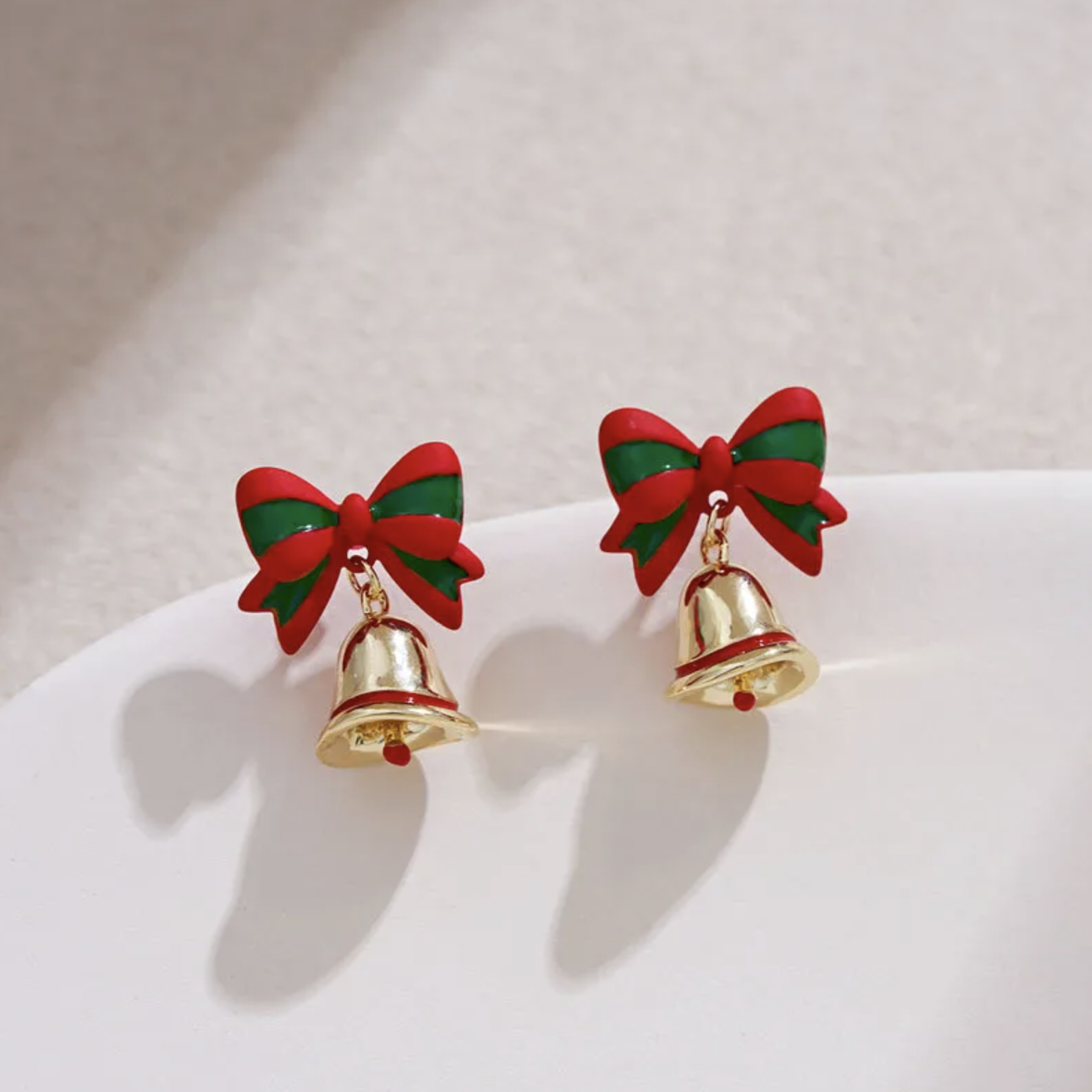 Cute Bow Bell Earrings