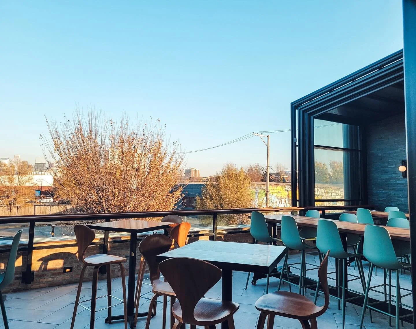 You bet our rooftop is open in this glorious November day after the snow! 

And yes, if the weather is like this tomorrow, it&rsquo;ll be open for a Saturday funday.