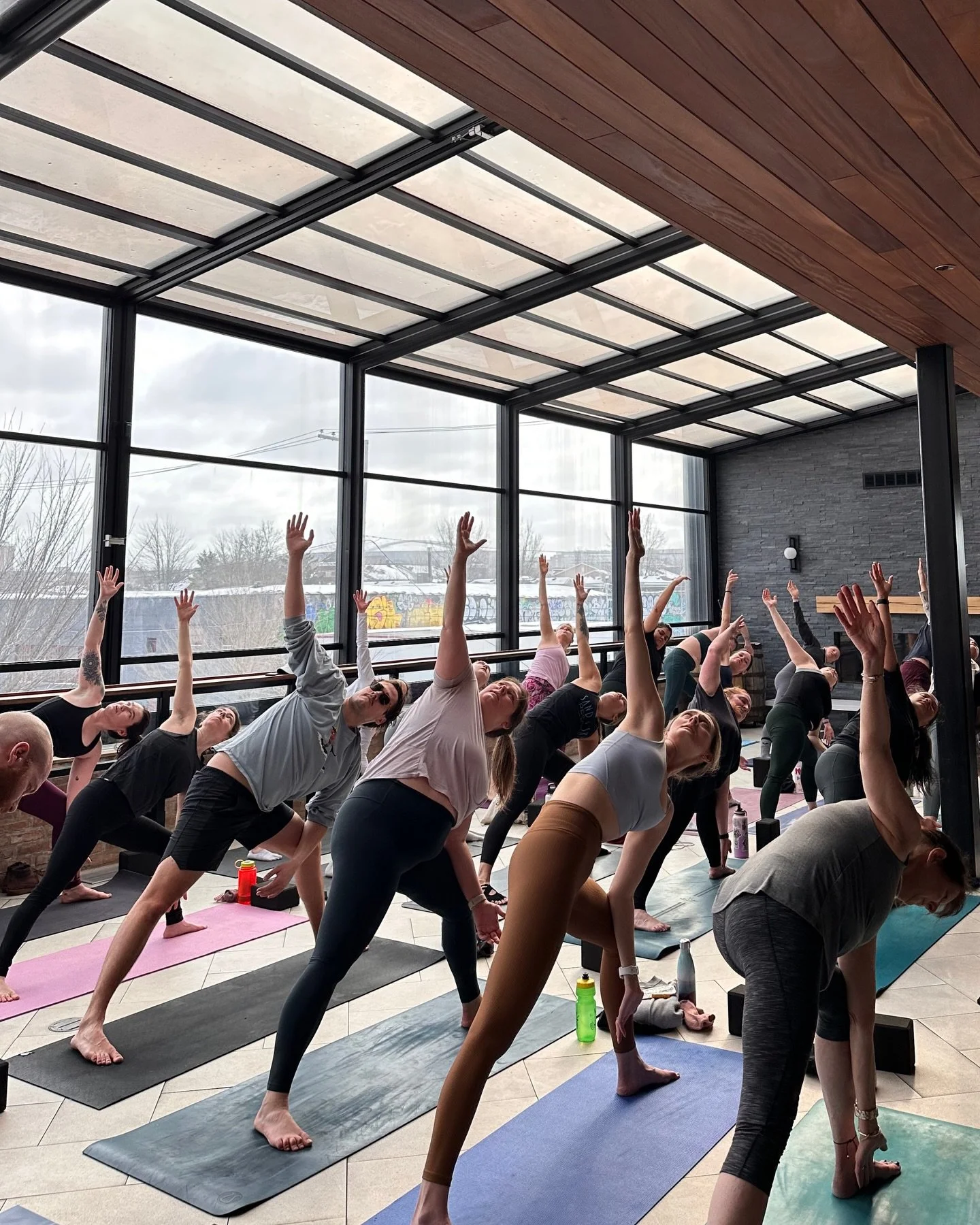 The final Yoga on the Rooftop with @yoga_withtheomies is coming up Sunday, December 21st!

🎟️&nbsp;Sign up at yogawiththeomies.com