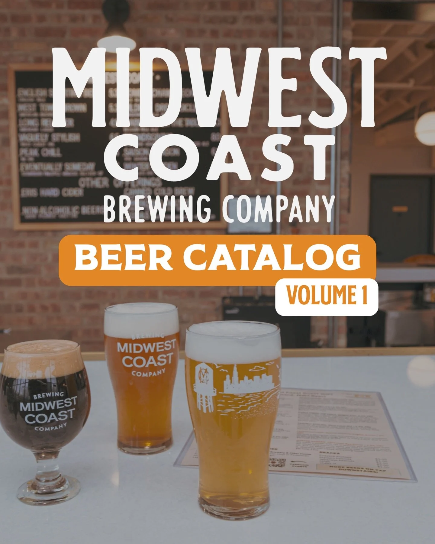 Meet Volume 1 of the Midwest Coast Brewing Beer Catalog, featuring our Core Beers &amp; Seasonal Styles!

We always have rotating beers on draft at the taproom, but this list highlights all of our beers available to-go.

Reach out to our sales team i