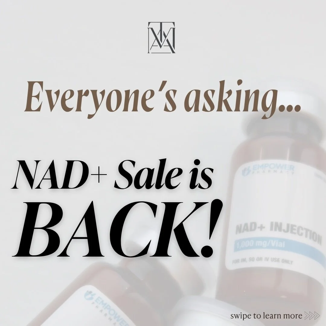 NAD+ is perfect for boosting energy, mental clarity, and overall wellness.

Swipe to learn more + see if it&rsquo;s right for you 👉🏽