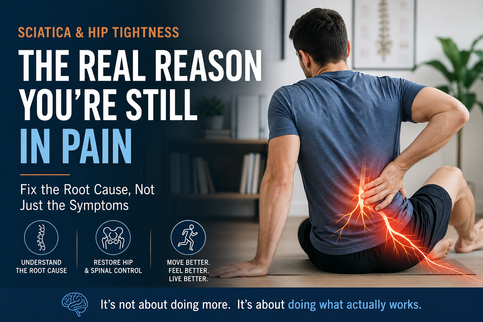 Why Stretching Your Hips Isn’t Fixing Your Sciatica or Back Pain
