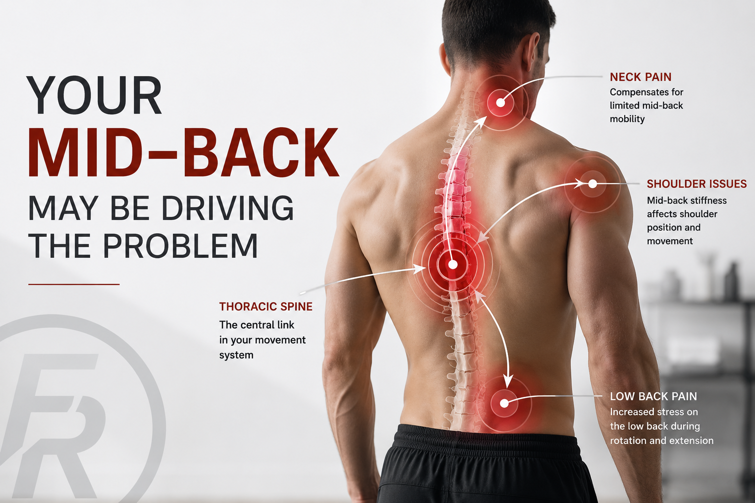 Your Mid-Back Is Running the Show: What It Means for Neck, Shoulder, and Low Back Pain