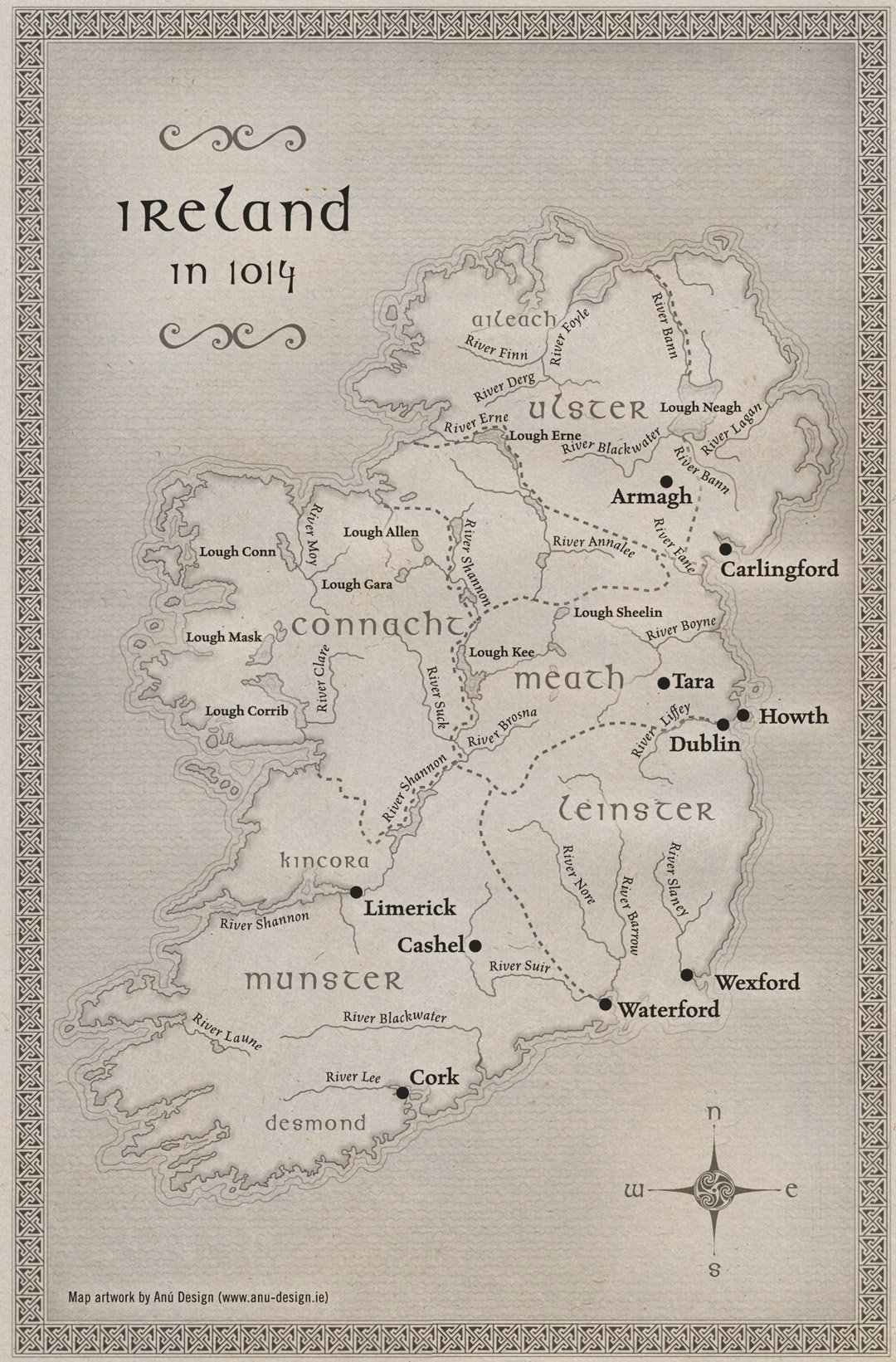 Battle of clontarf maps Ireland .jpg
