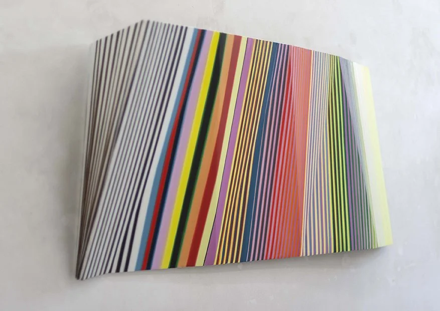 ‘Folded Rhytm’ 2021
oil paint on drywall
55 x 152cm