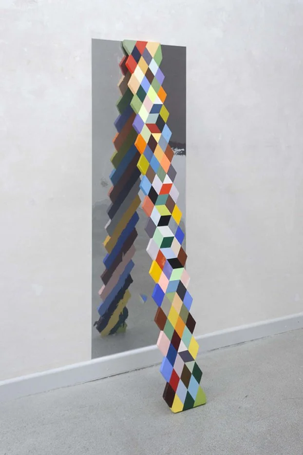 ‘Change’ 2021
tempera on MDF + mirror film
150 x 30cm