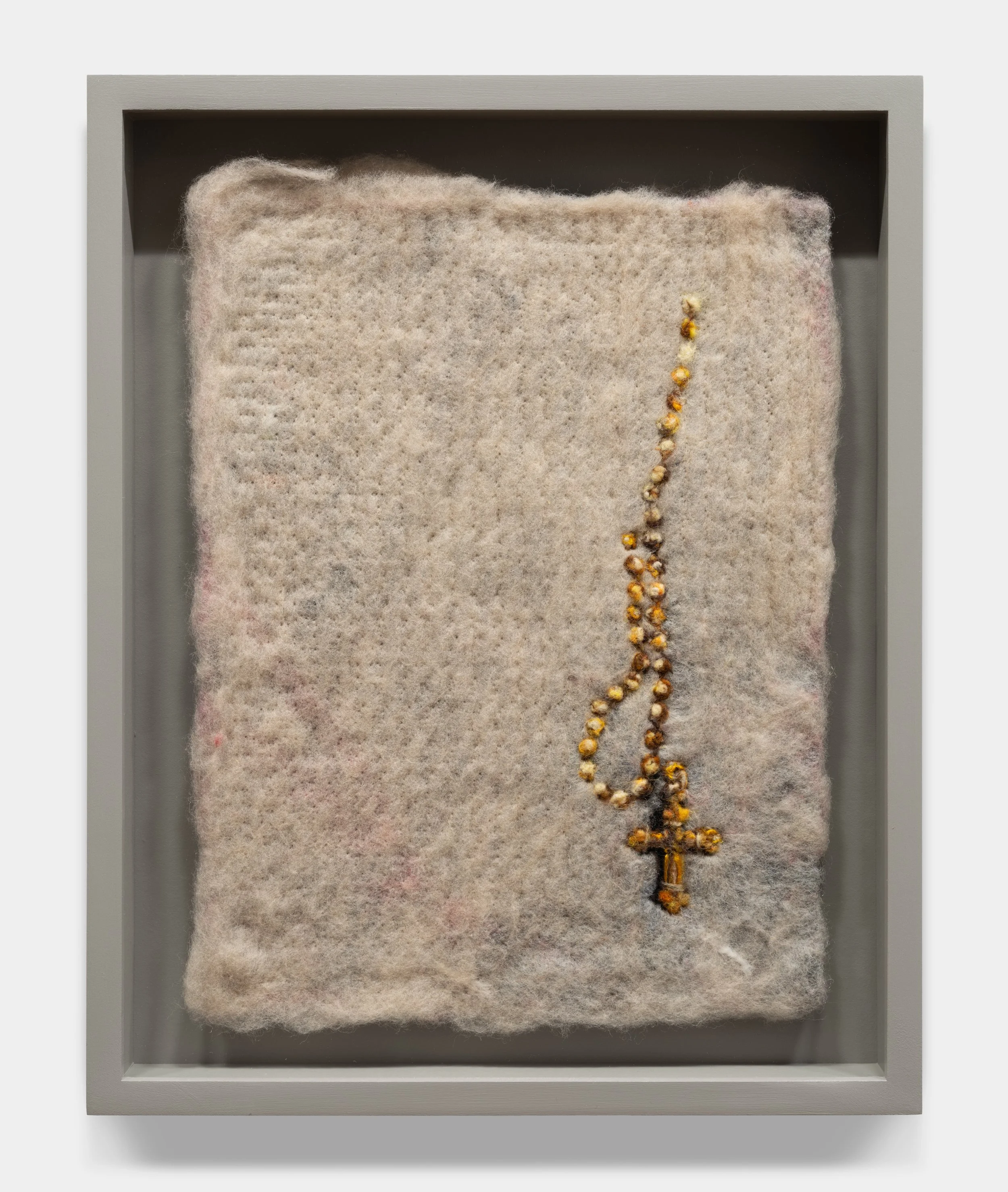 Big Mom's Rosary
Needle felted wool on industrial felt
12 x 9 in
2025