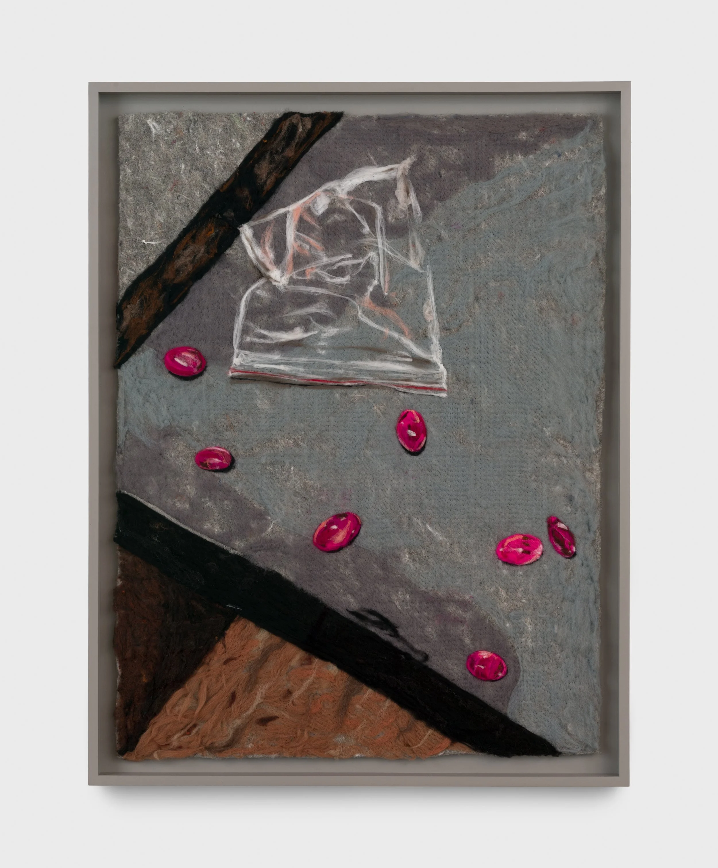 Future Heirlooms.
Needle felted wool on industrial felt
61 x 43 in
2025