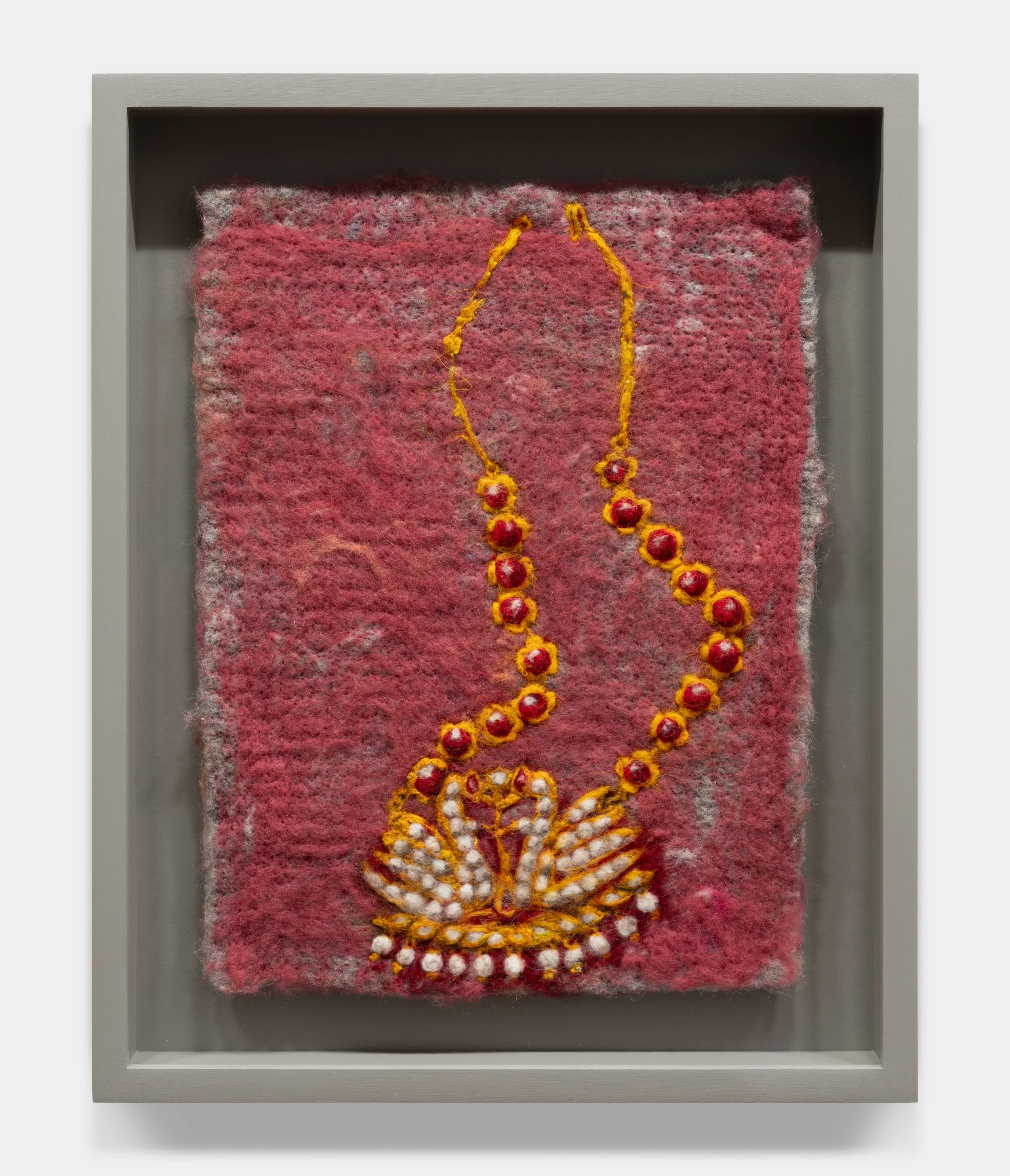 Nisha's swans
Needle felted wool on industrial felt
12 x 9 in
2025