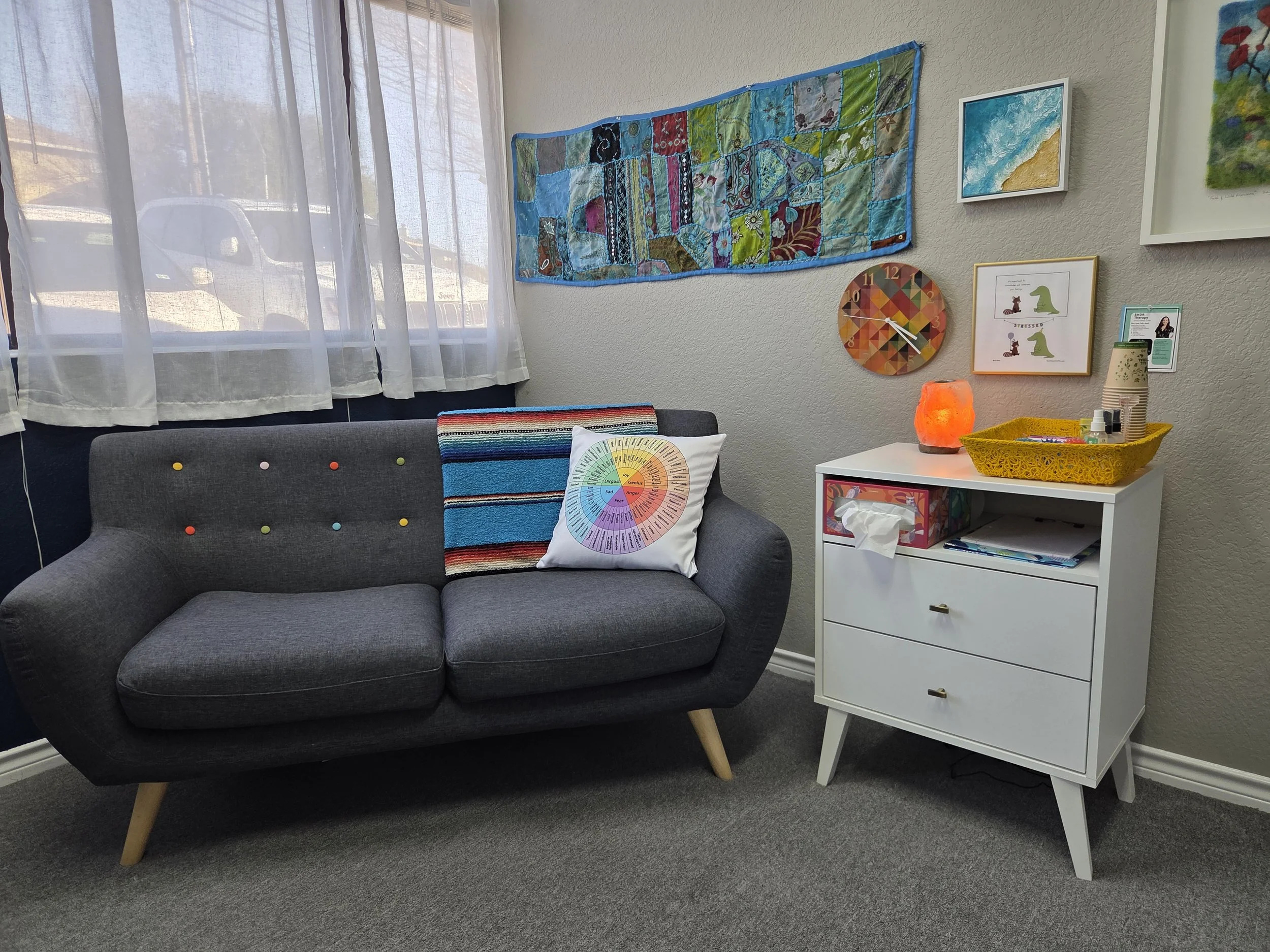 Therapy, Counseling, EMDR Office Couch