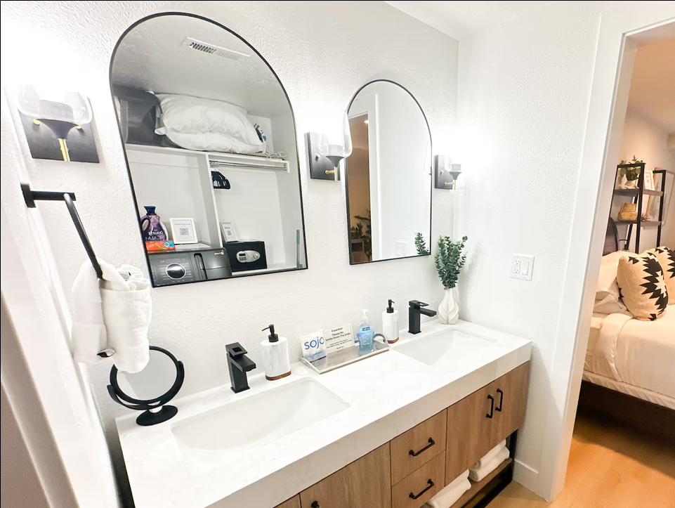 Renovated bathroom in The Summit Park City studio