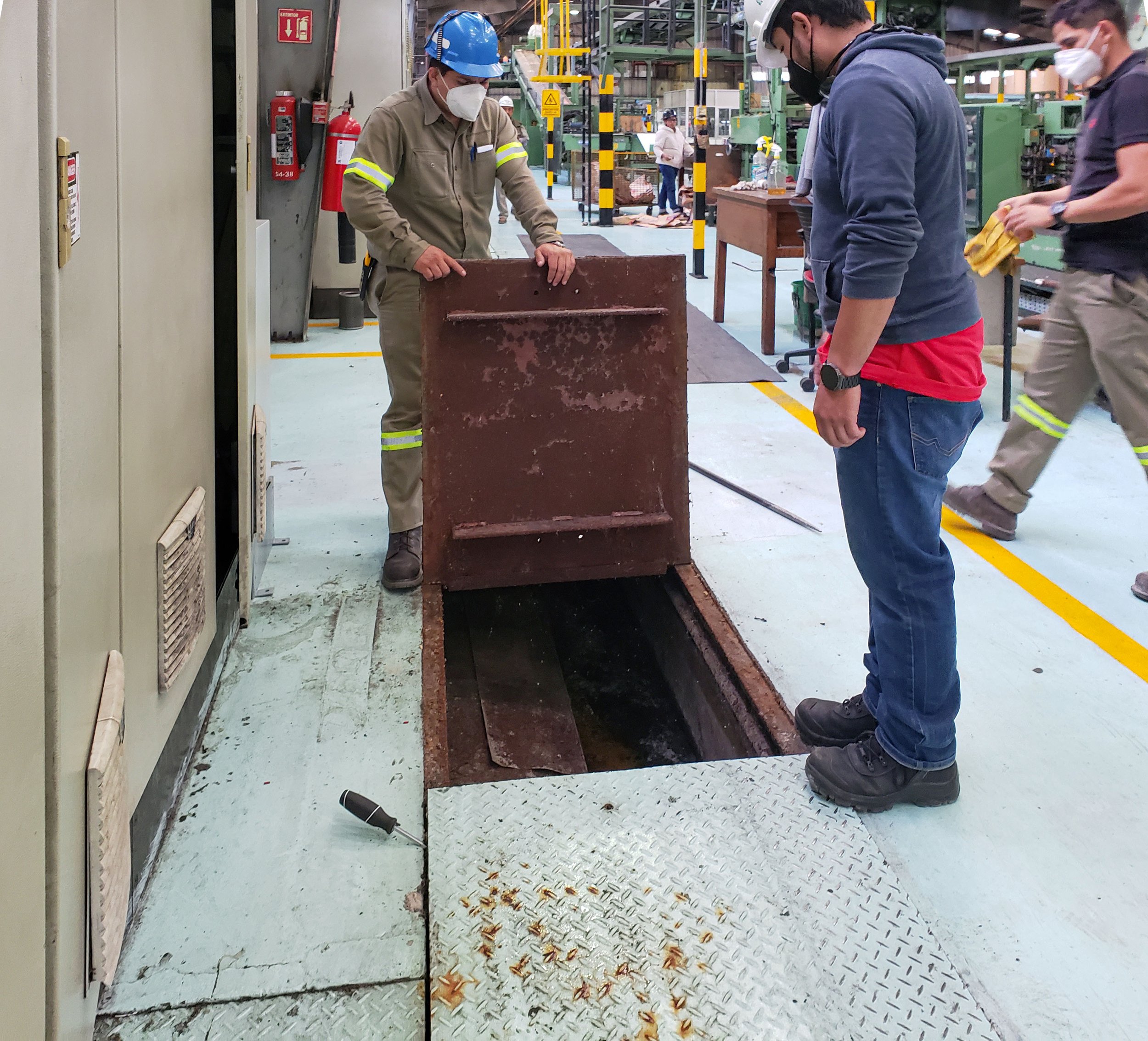 mantenimiento rehabilitacion de fondeadora de sacos en fabrica de cemento