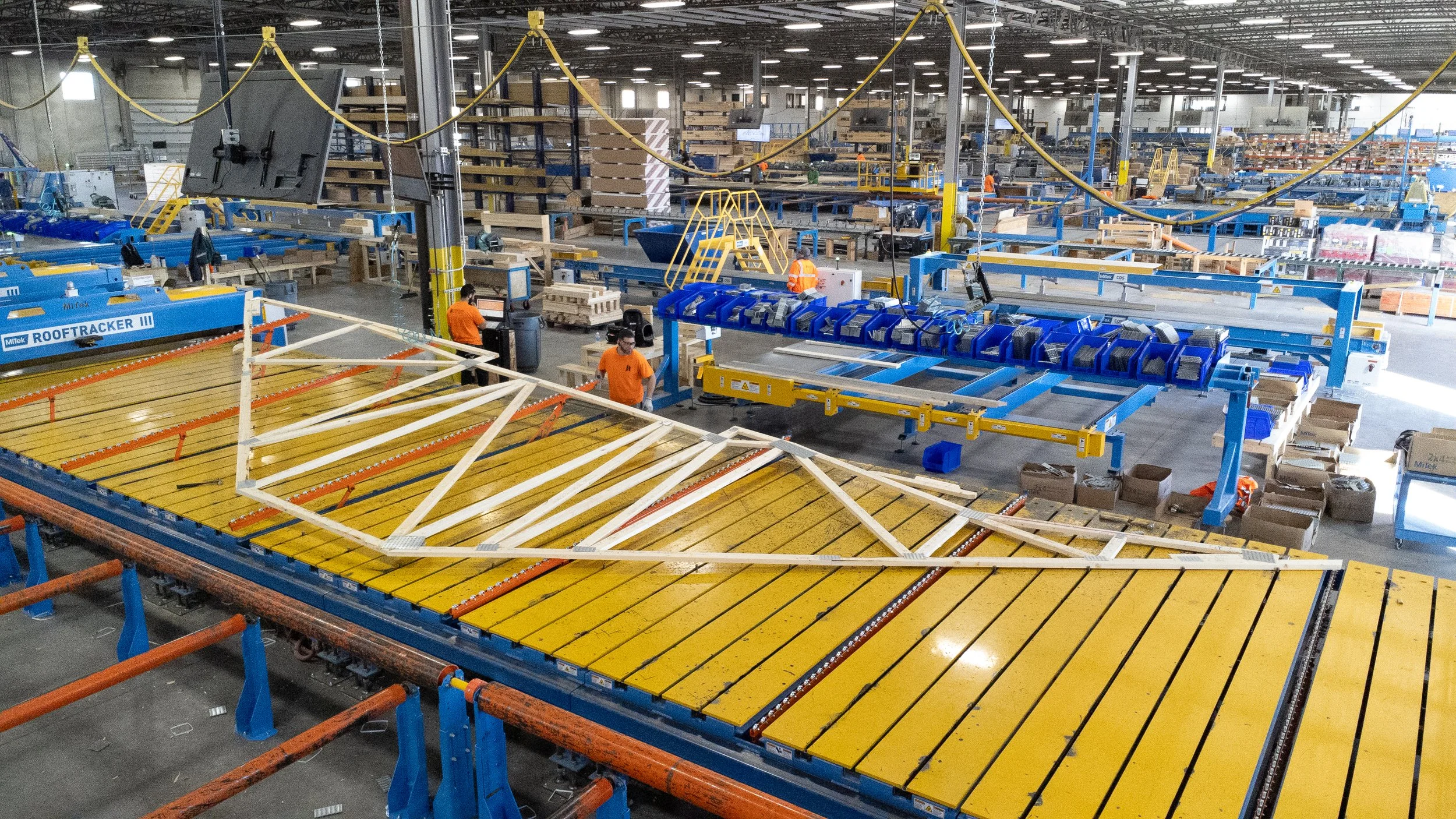 automated roof truss line at hugo facility in Minnesota