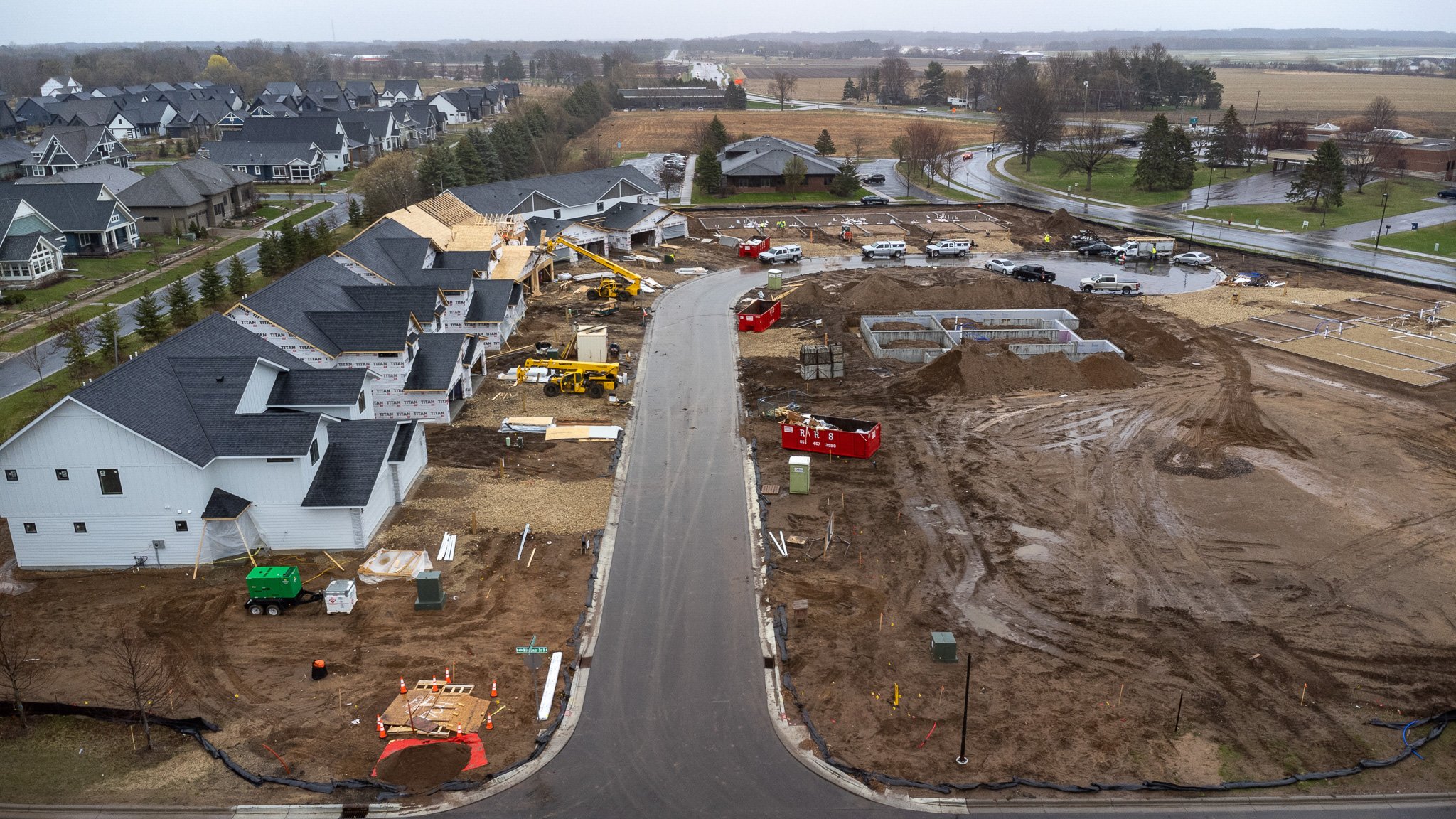 Woodhelm Townhomes in Lake Elmo, turnkey framing package provided by JL Schwieters