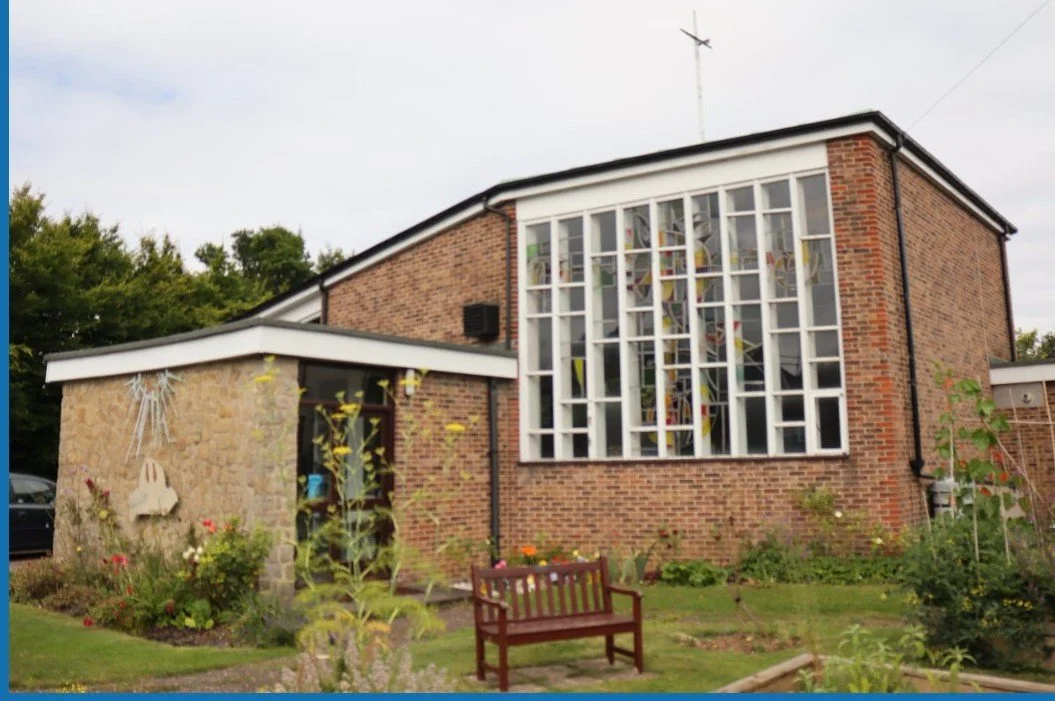 Church Exterior and Community Garden