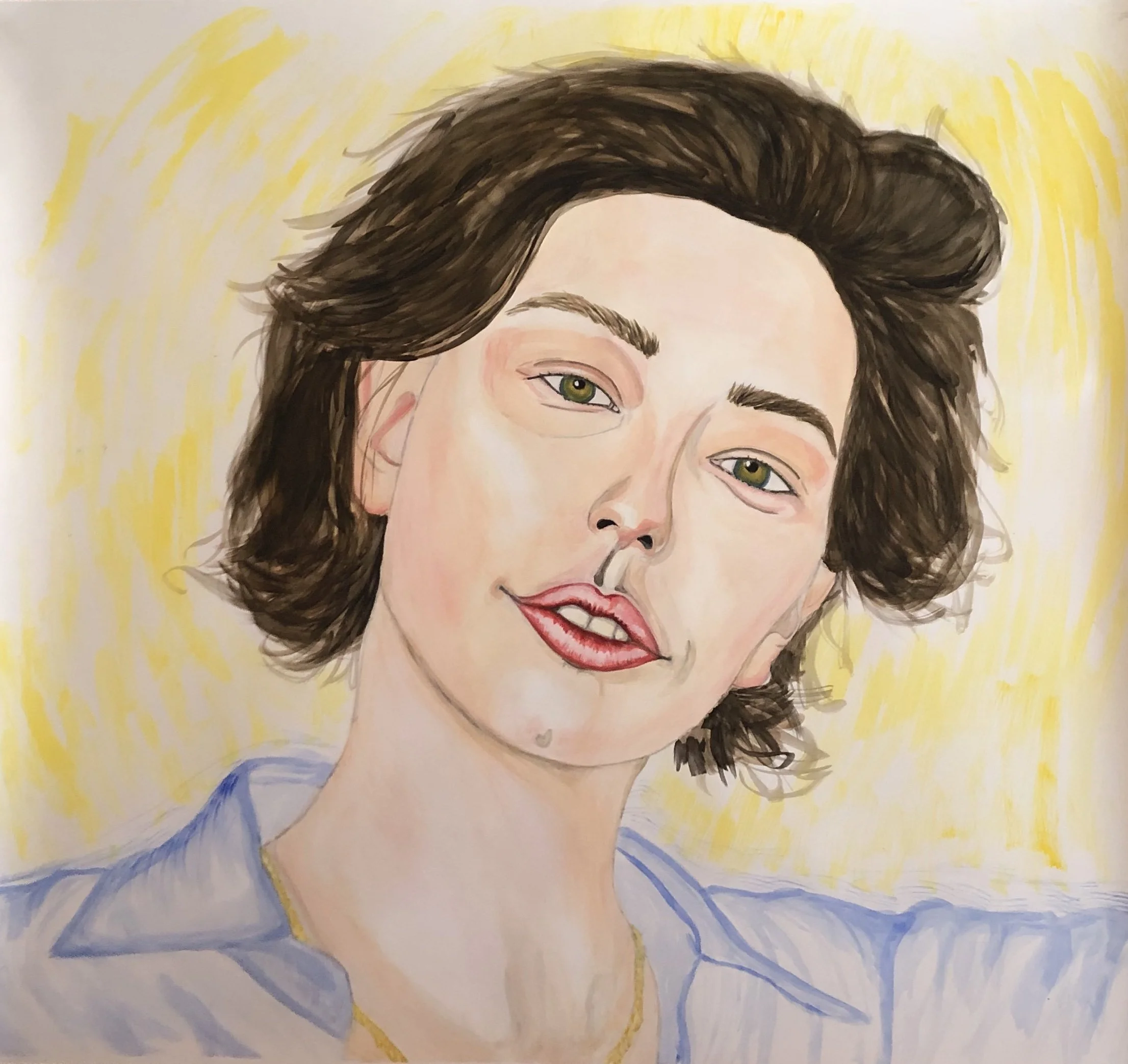 Gouache on paper. 5 x 5 feet