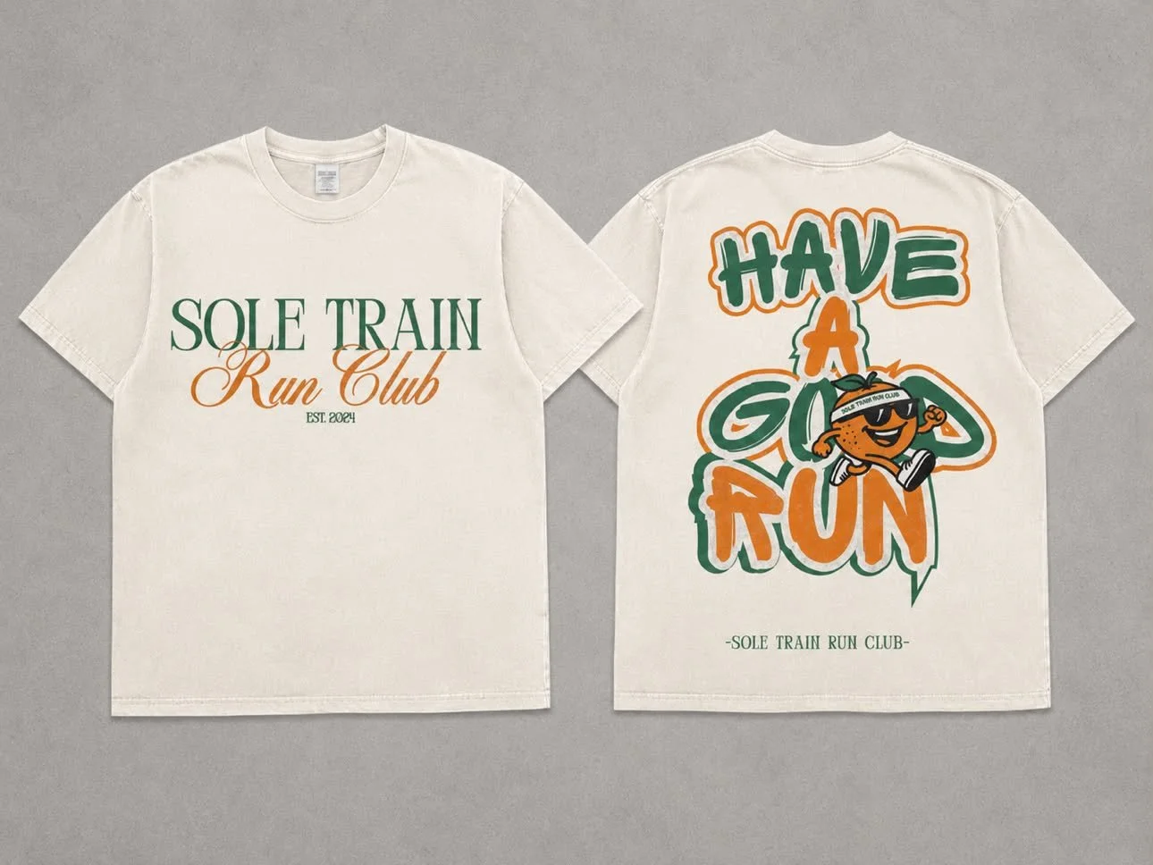 Sole Train Run Club – Cream Tee