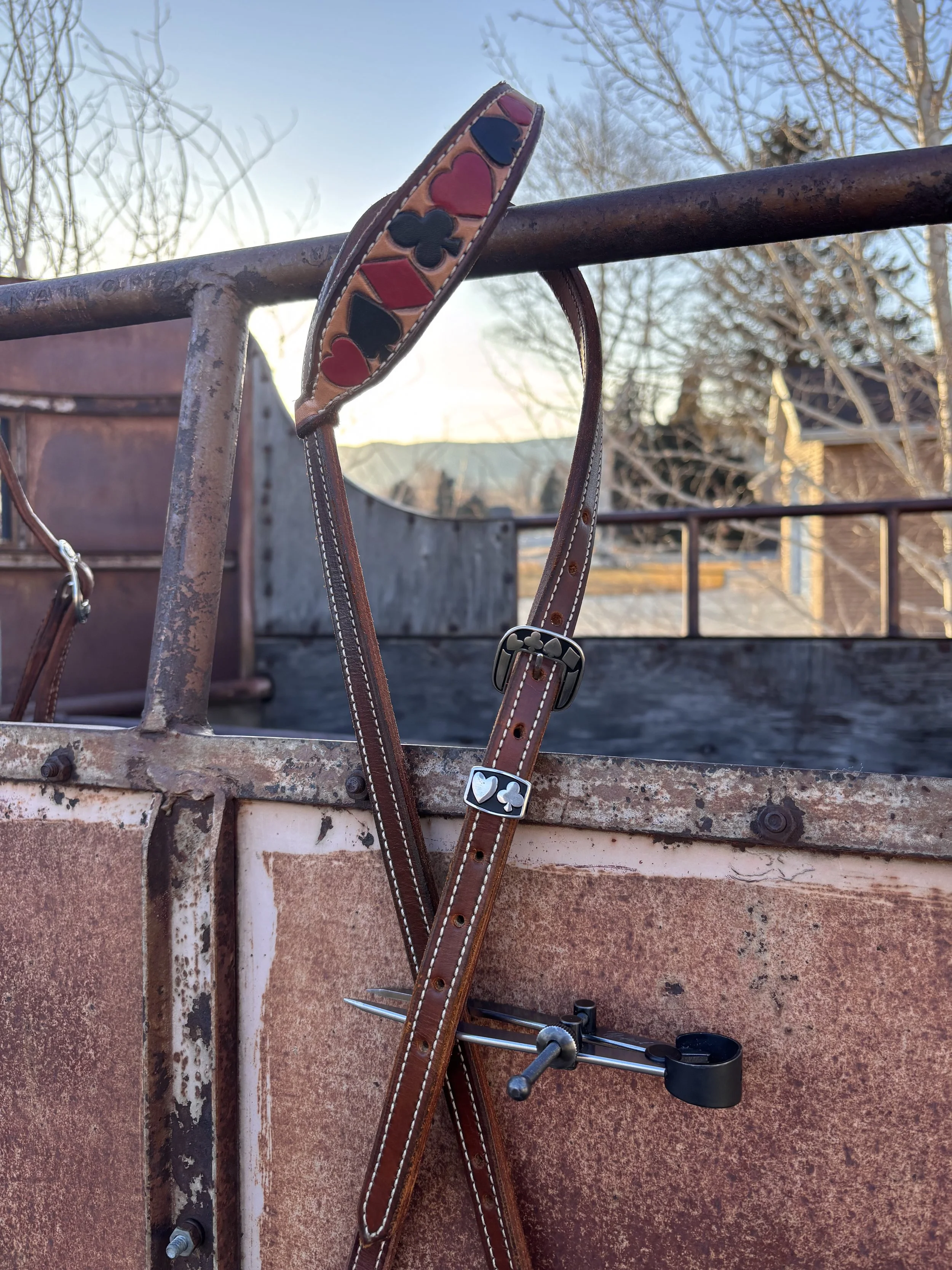 Card Suits Single Ear Headstall