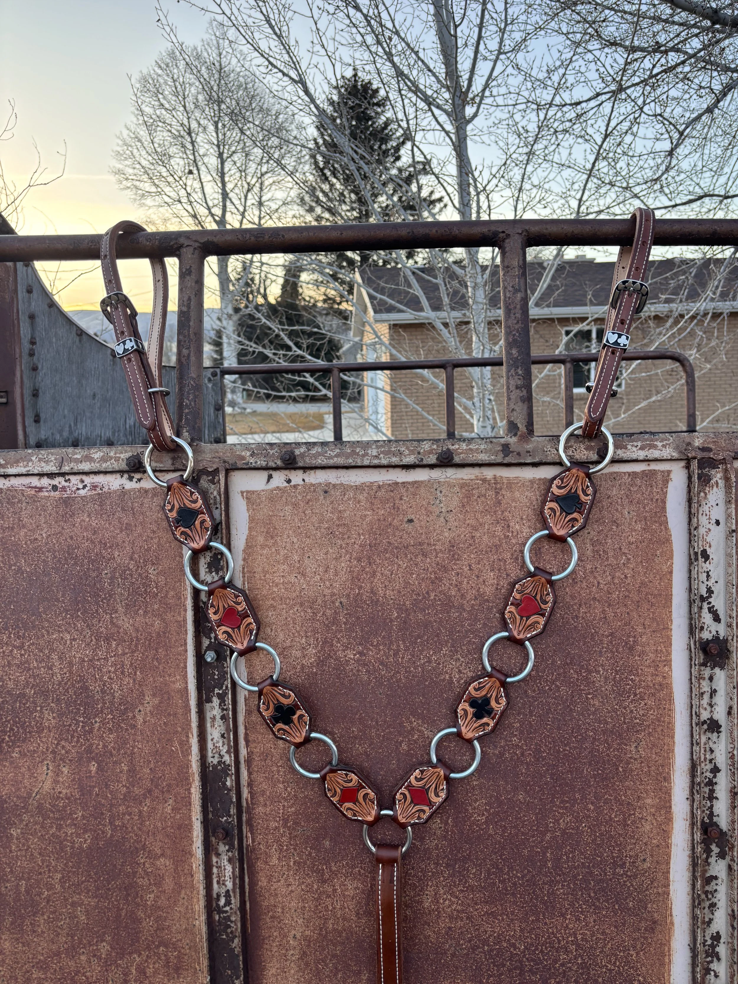 Card Suite Ring Breast Collar