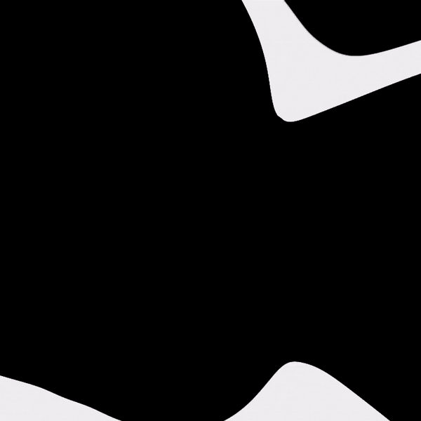 Animated white humanconept logo looping on a black background