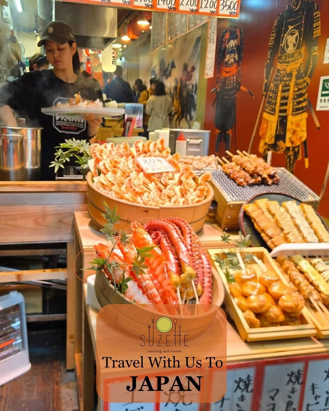 From street-food stalls in Tokyo to a traditional marketplace in Osaka, part of our team was recently OOO to the sights, sounds, and flavors of Japan! ✈️🇯🇵 🍣🍜 What have @suzettelane5 &amp; @chefjjaguilera been up to on their culinary journey? Noo