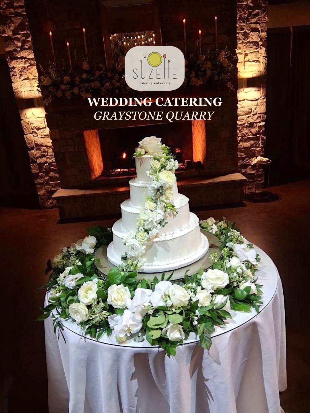 Love was on the menu at Faris &amp; Jacqueline&rsquo;s stunning November wedding! ✨💍 Their celebration marked another unforgettable @graystonequarry wedding in the books. Are you wedding planning and looking to have your big day covered? 🍴🥂 Click 