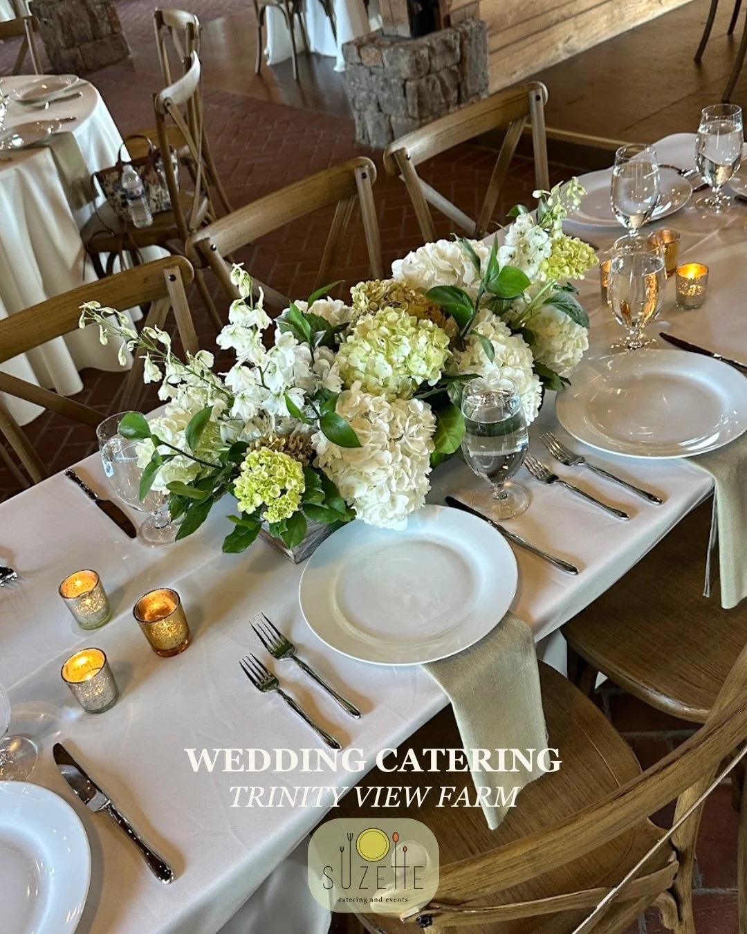 A beautiful day &amp; a menu made with love ❤️ We were honored to cater Emma and Dylan&rsquo;s gorgeous fall wedding at @trinityviewfarm! Are you wedding planning and looking to have your big day covered?  Click the link in our bio for more informati