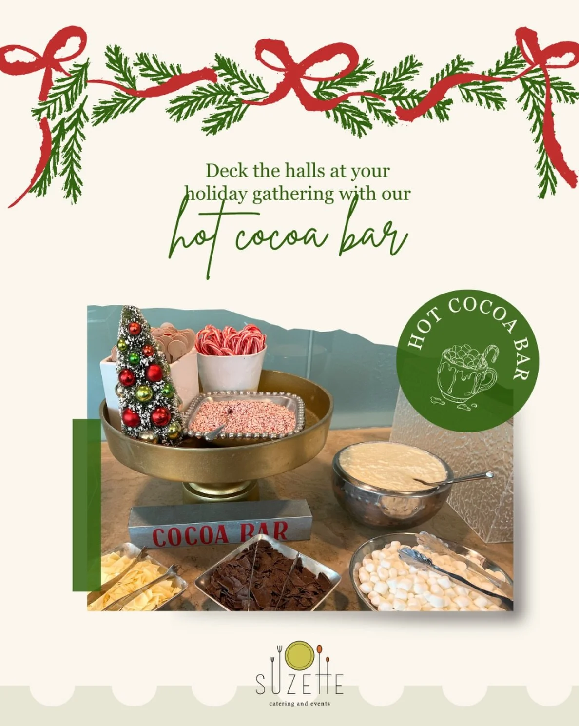 We&rsquo;re decking the halls this holiday season &amp; bringing the feast to your festivities! 🎁🍴🎄 From the main course and sides to a hot cocoa bar, we&rsquo;re here to make your celebrations warm, cozy, and full of flavor. Celebrate with ease&m