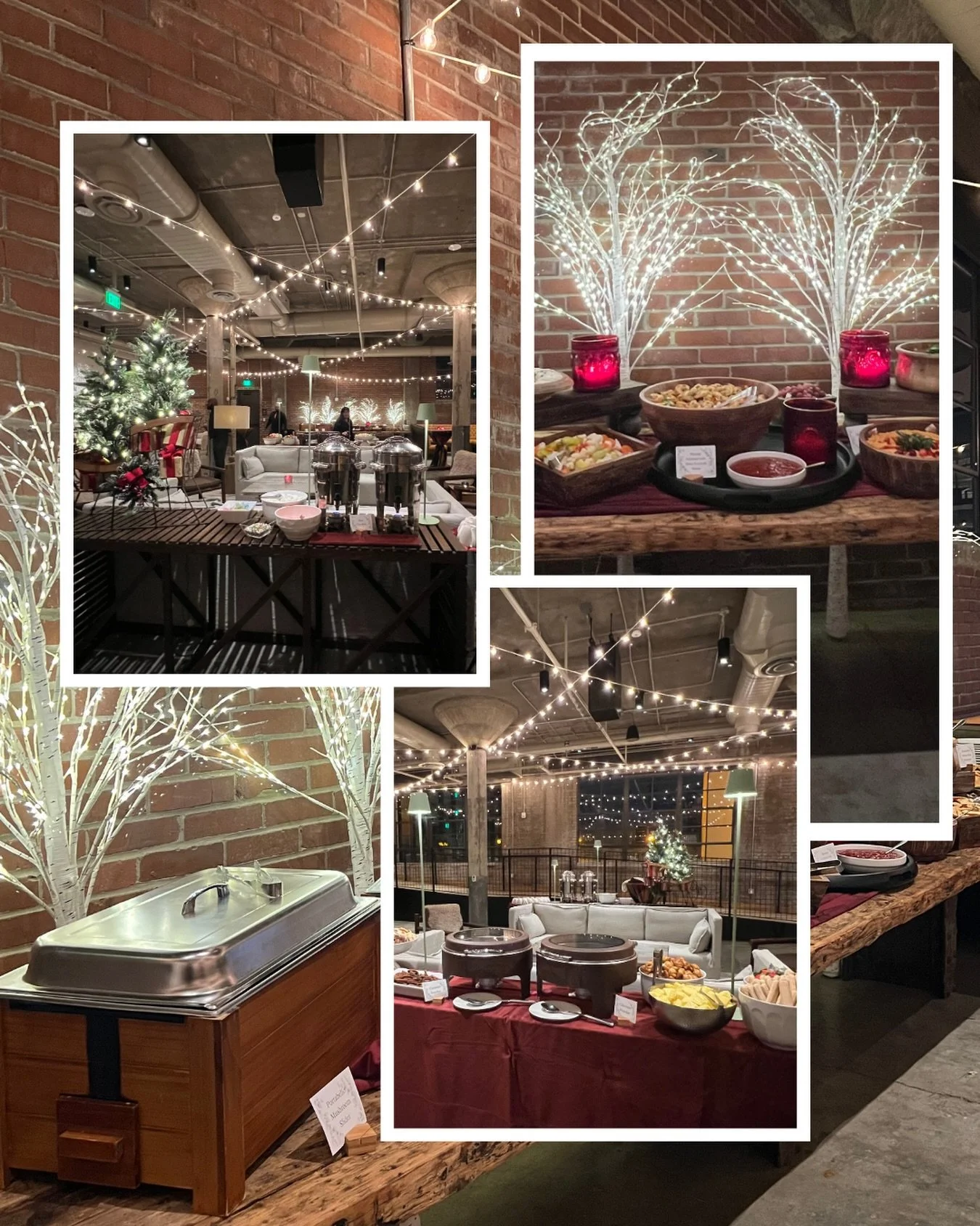 It&rsquo;s the ho ho holiday season &amp; Christmas parties are in full swing! 🎄 &lsquo;Tis the season to celebrate&mdash;we&rsquo;ve got the catering covered. 🍽️ It was a beautiful evening spent with @frazierdeeter under a canopy of twinkle lights