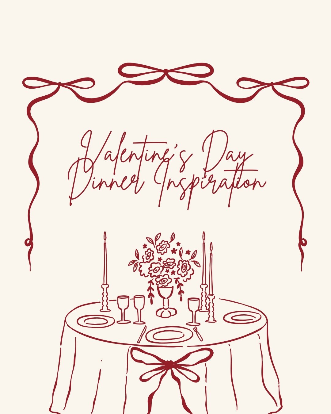 Spending Valentine&rsquo;s Day at home this year? &hearts;️ We&rsquo;ve got you covered with dinner &amp; dessert ideas you can whip up in your own kitchen&mdash;easy, delicious, and sure to earn major brownie points with your sweetheart!