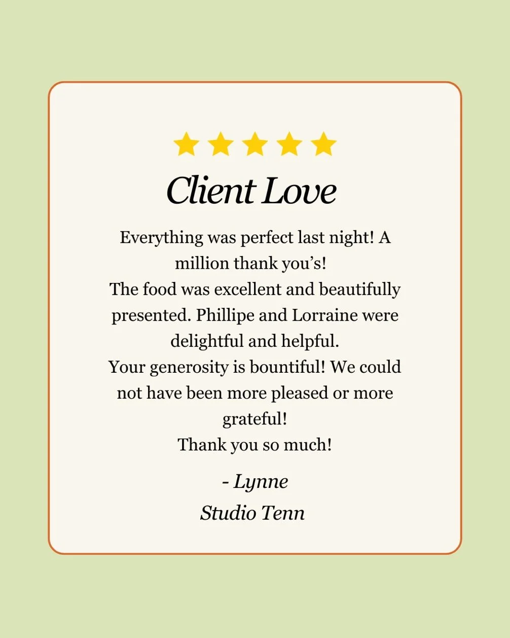 You can always count on us for 5 stars 😉⭐️ From plate to presentation, we're here to make your event memorable. For information on our catering services, click the link in our bio