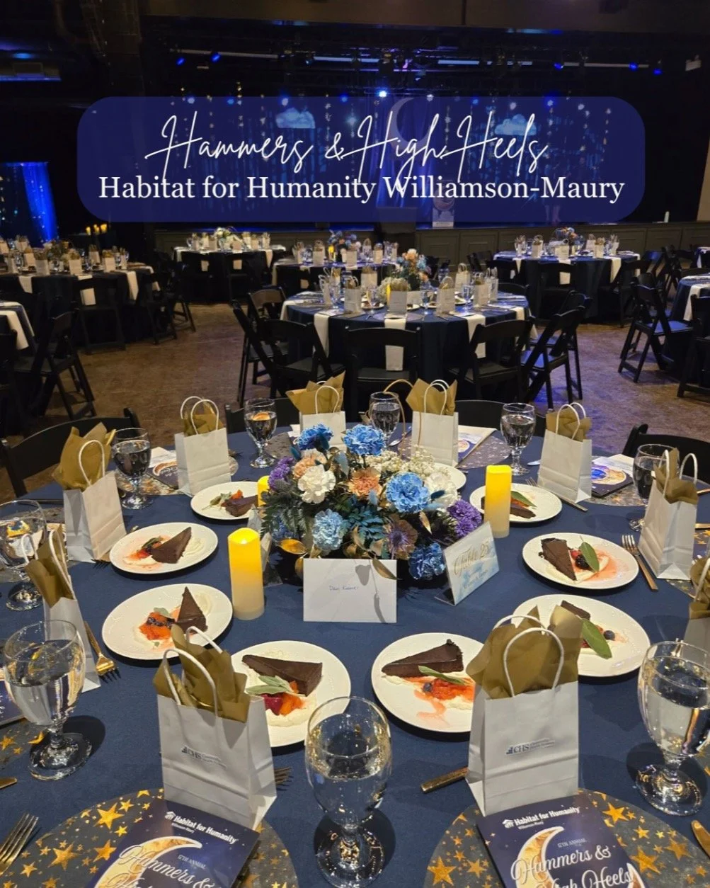 We were thrilled to cater @hfhwm's Hammer &amp; High Heels event! 🔨👠 The event raised funds for the Habitat for Humanity affiliate, which helps build and repair places to call home for individuals and families in need throughout our community. For 