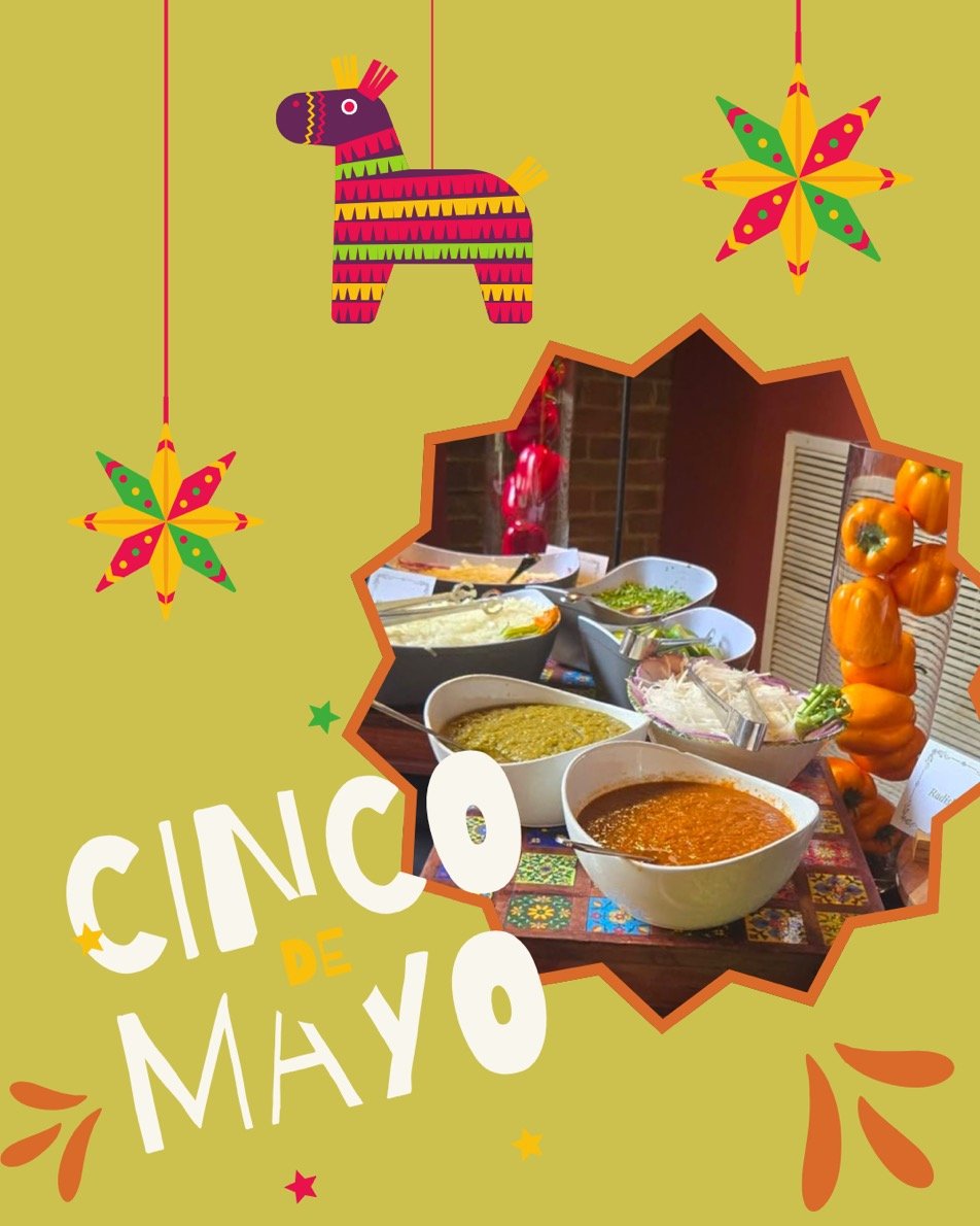 Fiesta mode: ON 💃🌮 Serving up bold bites, fresh flavors, and a whole lot of fun this Cinco de Mayo. From a taco bar to chips &amp; dip we&rsquo;ve got your celebration covered. Got an event coming up? Let us bring the fiesta to you&mdash;click the 